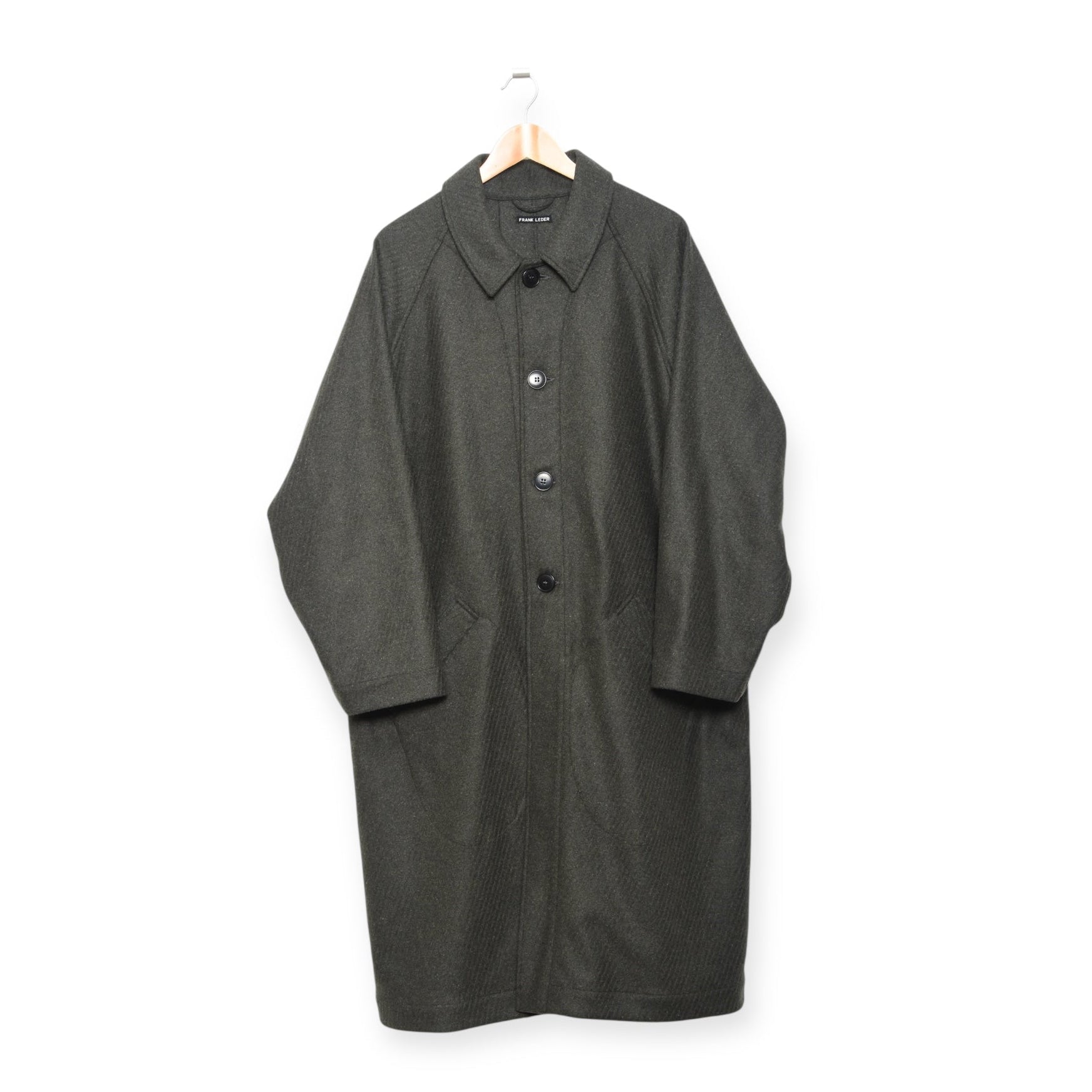 Frank Leder Dustcoat olive melange