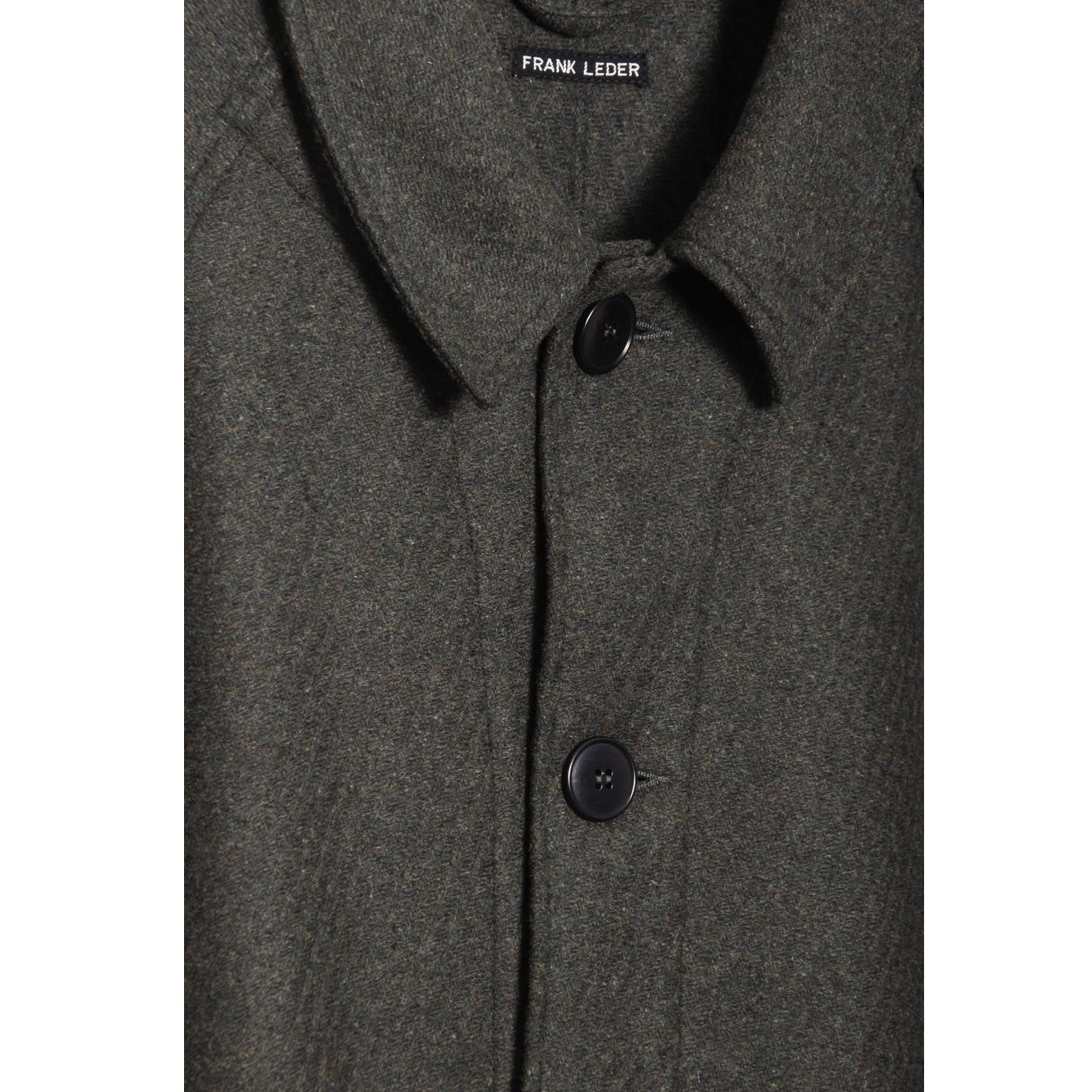 Frank Leder Dustcoat olive melange