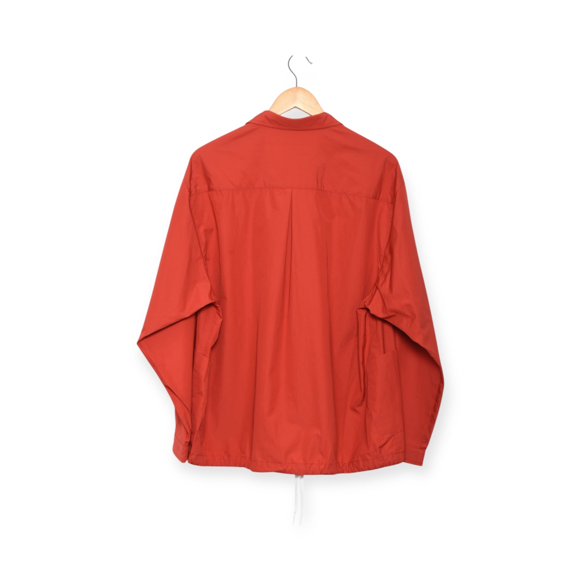 Gorouta Typewriter Cotton Pop-over Shirt red