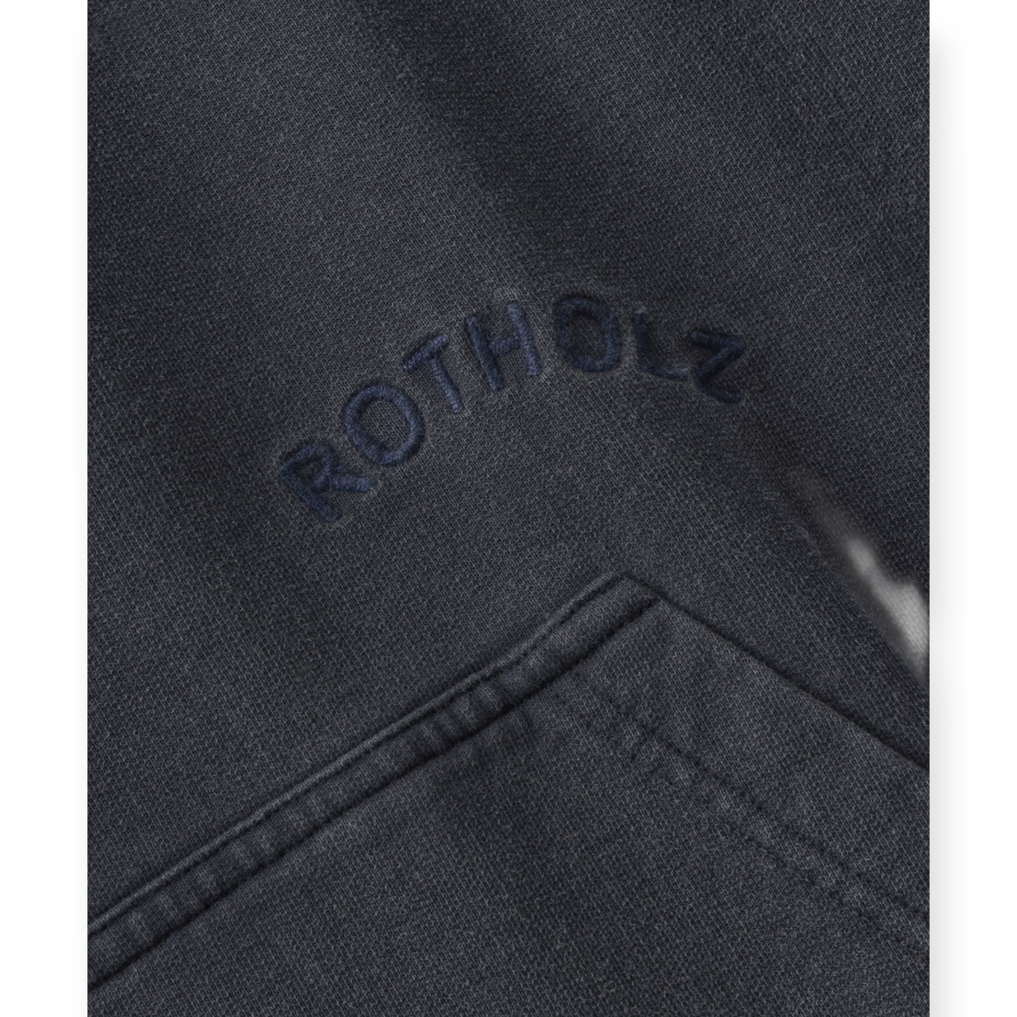 Rotholz Logo Hoodie washed black