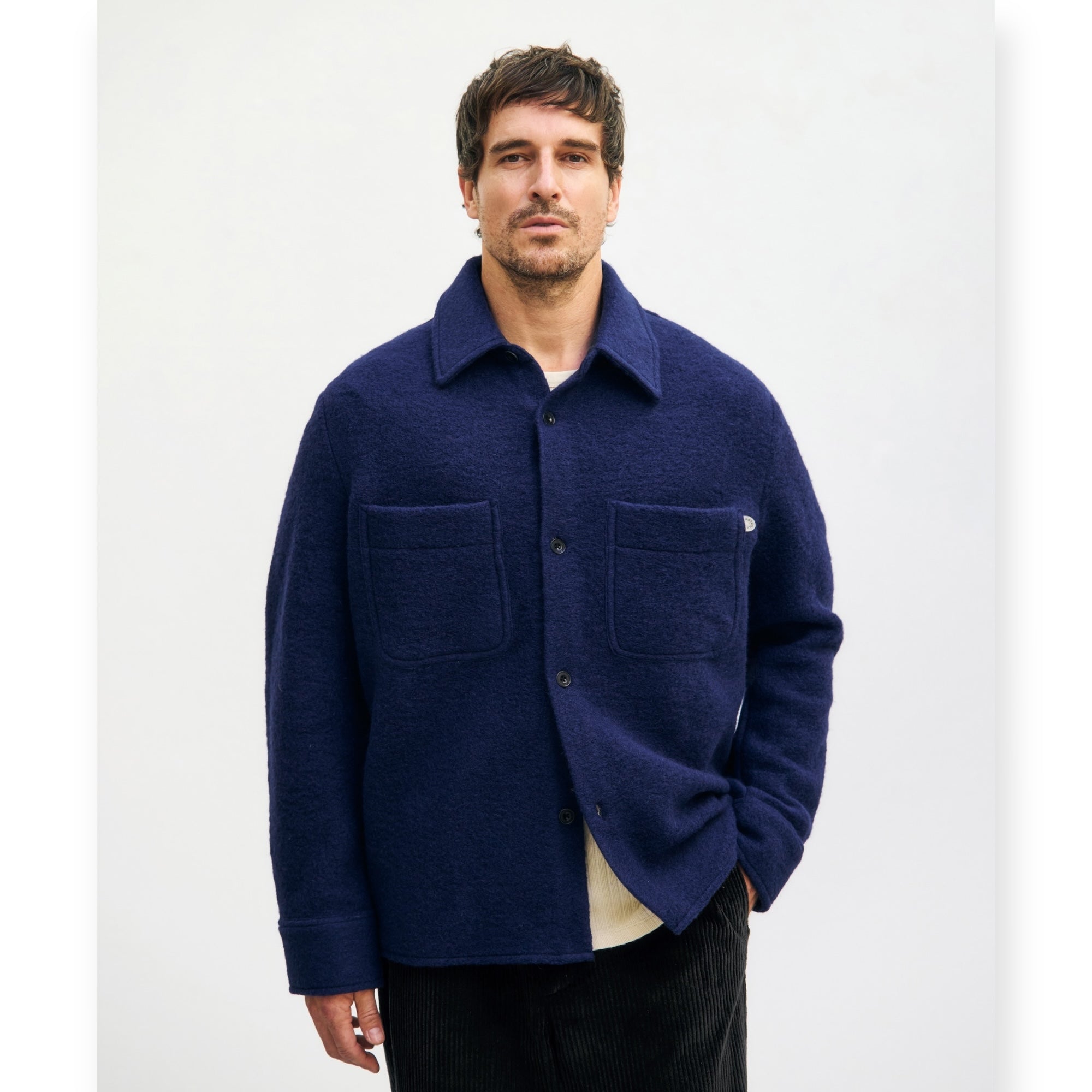 Rotholz Relaxed Overshirt royal blue