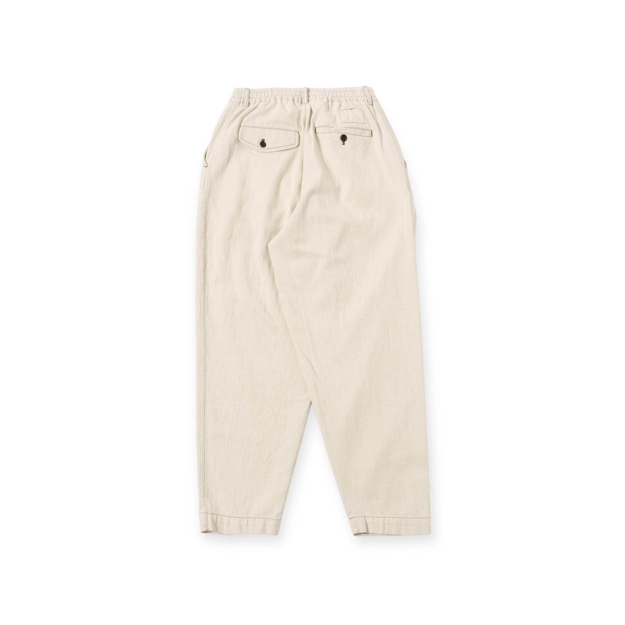 Universal Works Pleated Track Pant Koko Cotlin ecru