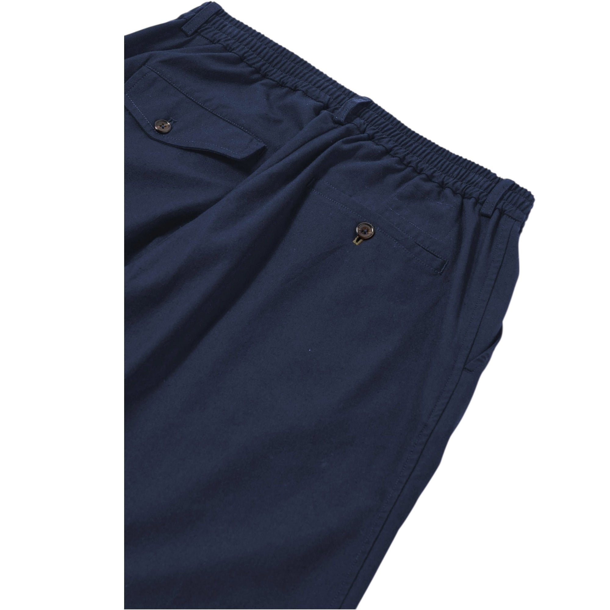 Universal Works Pleated Track Pant Valencia Cotton navy