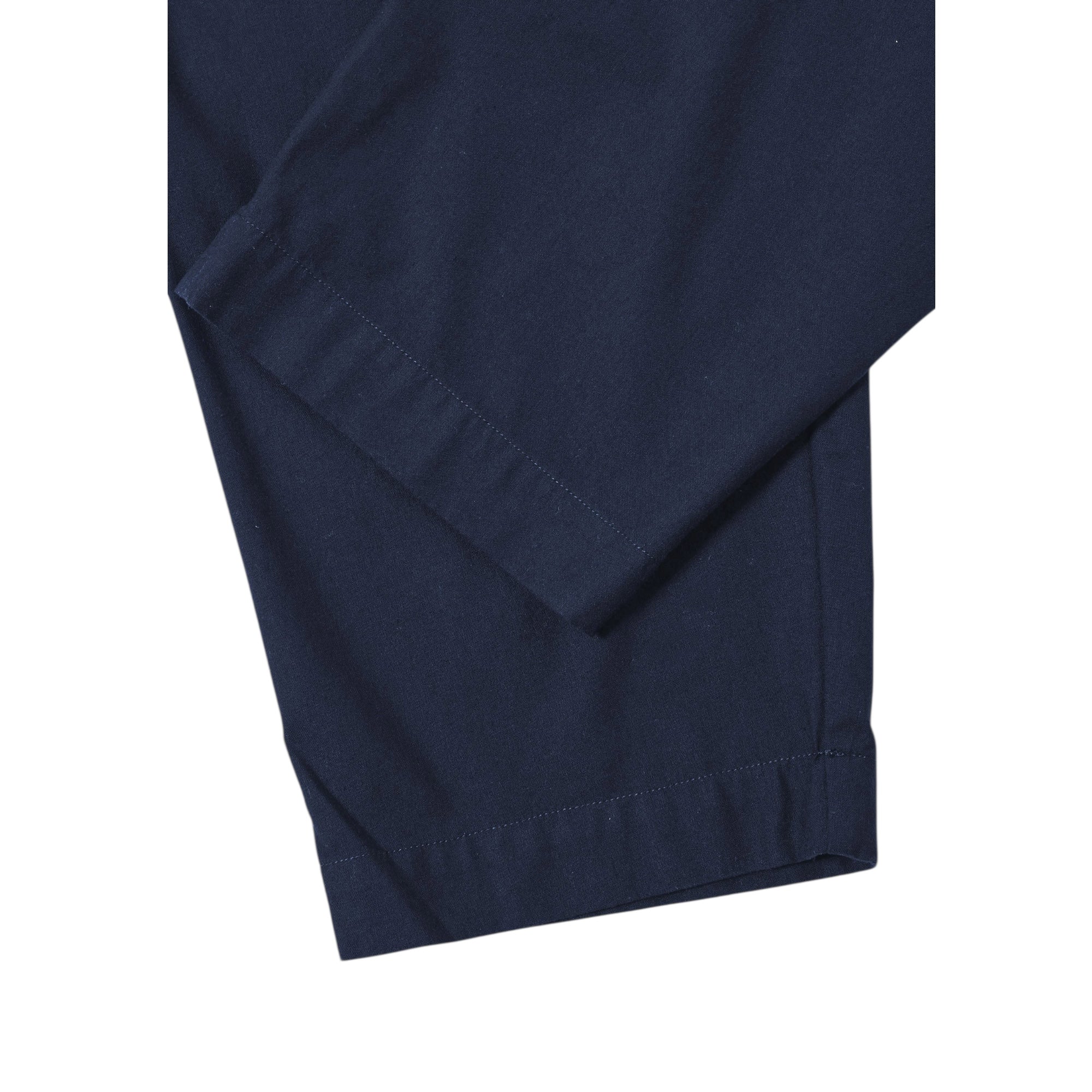 Universal Works Pleated Track Pant Valencia Cotton navy