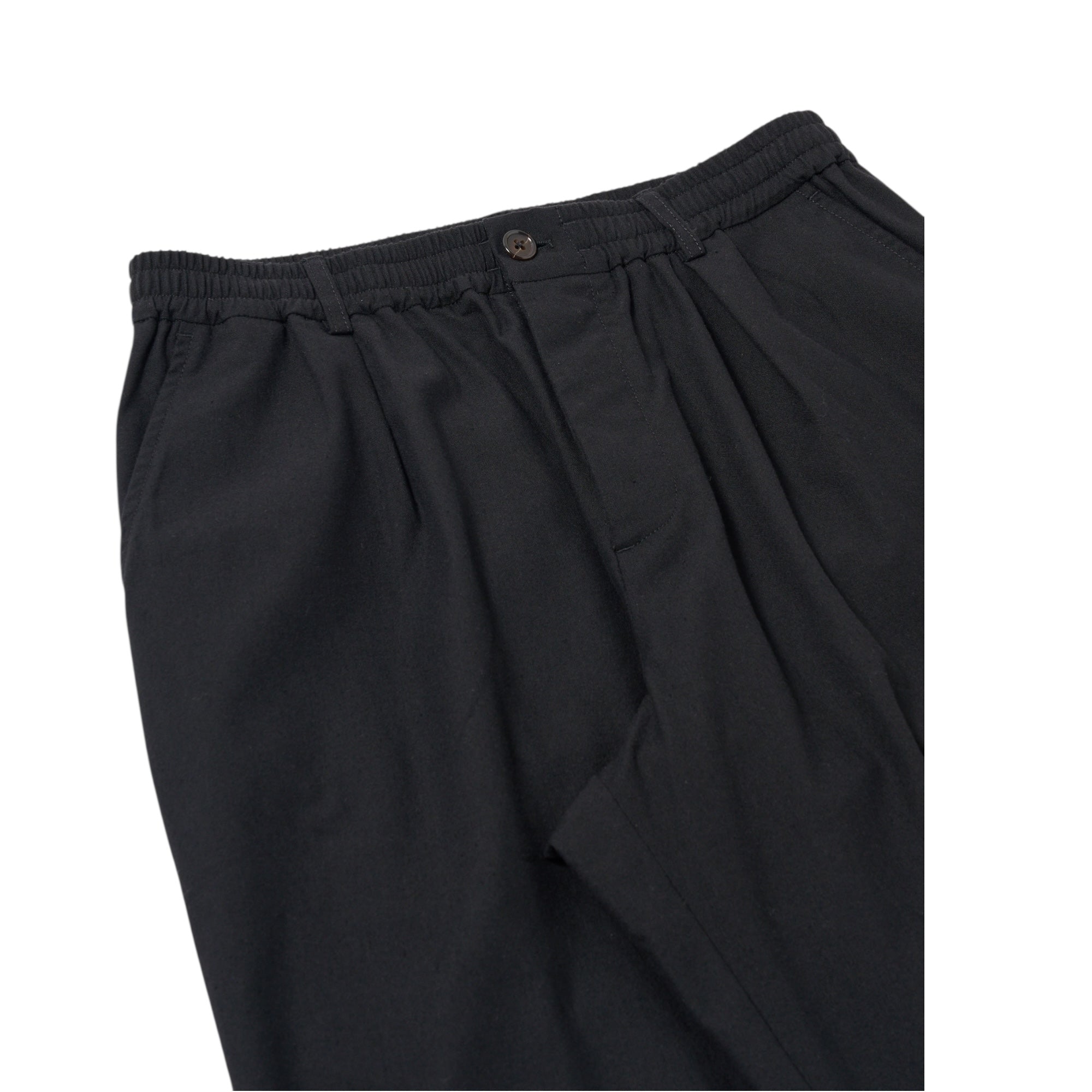 Universal Works Pleated Track Pant Valencia Cotton black