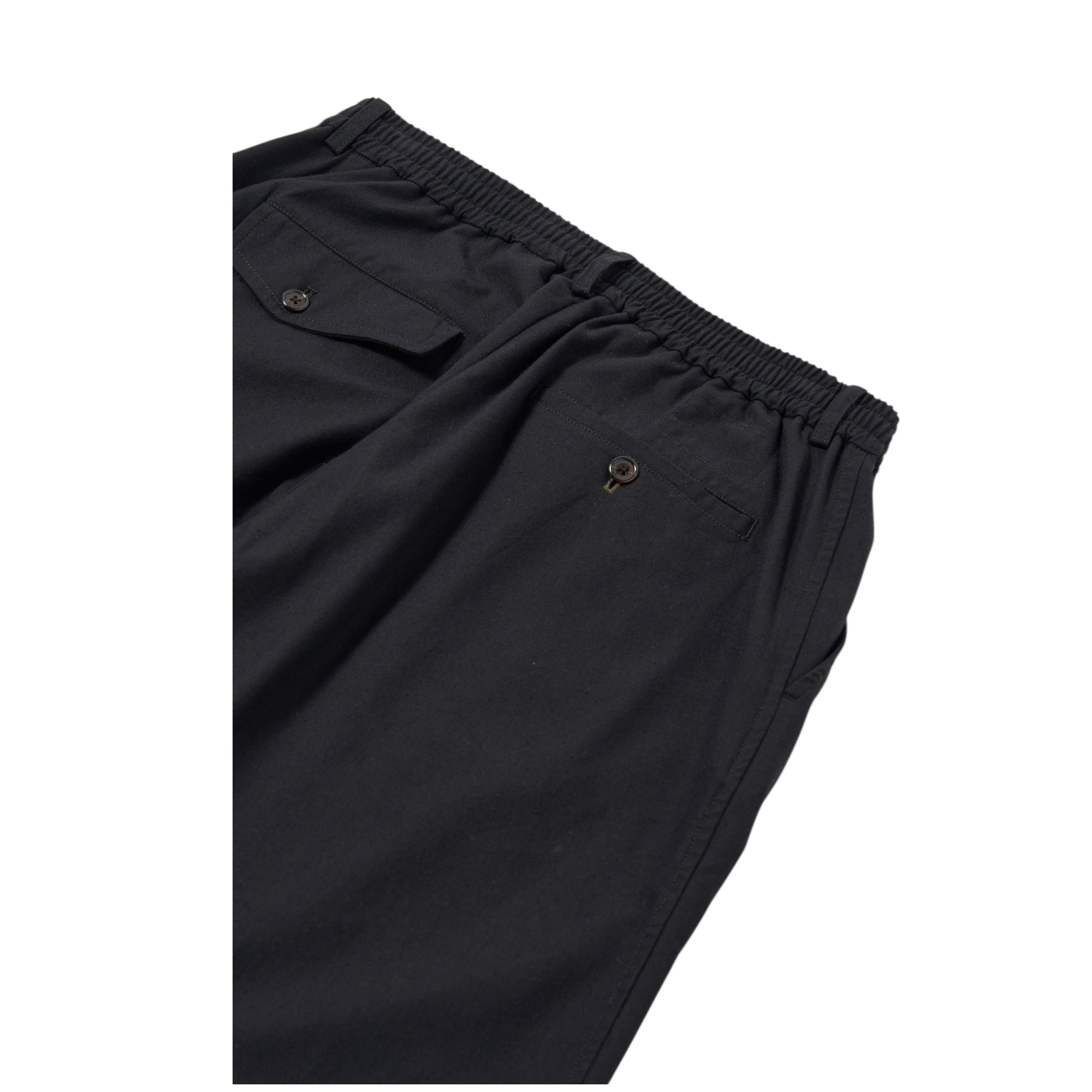 Universal Works Pleated Track Pant Valencia Cotton black