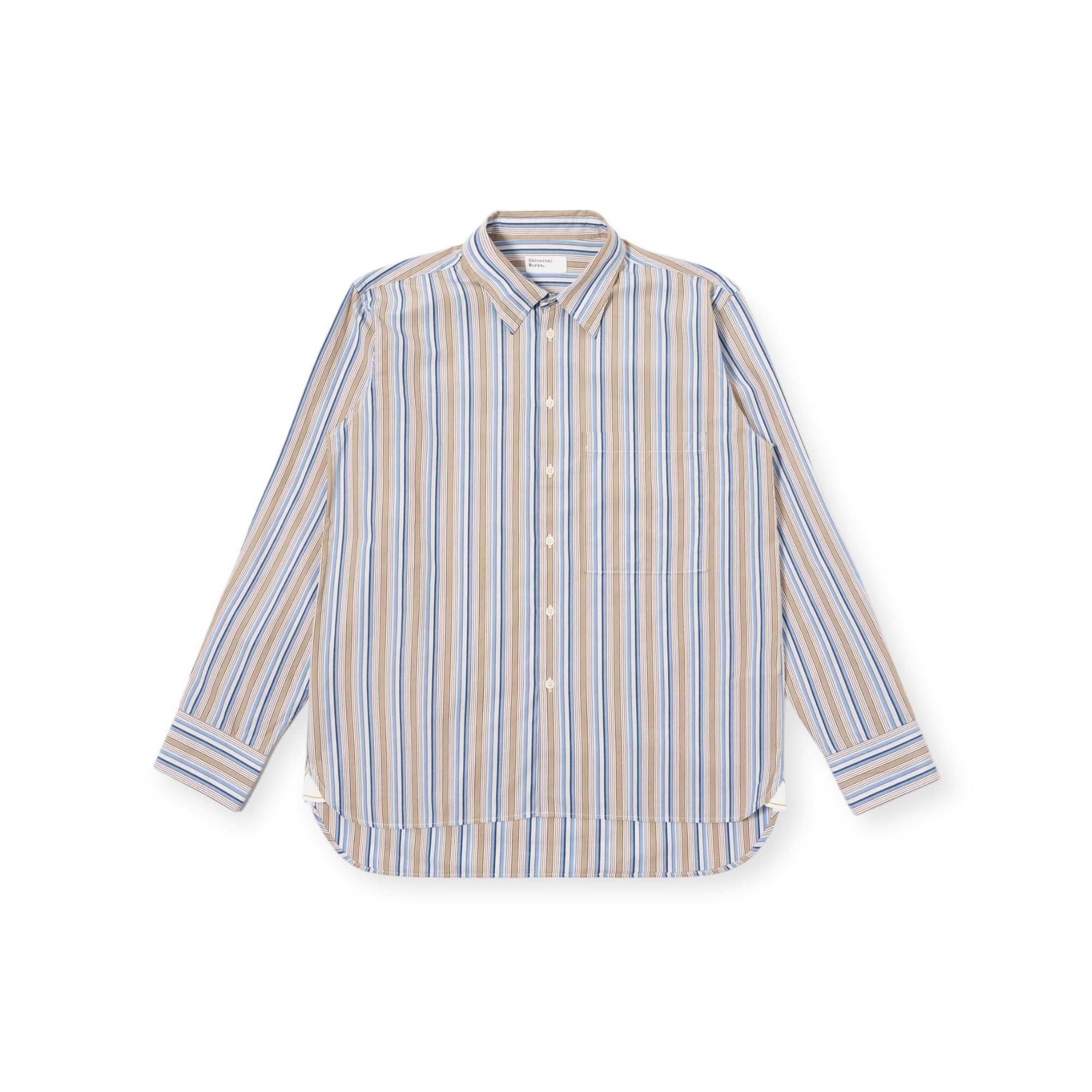 Universal Works Square Pocket Shirt Pop Multi Stripe multi