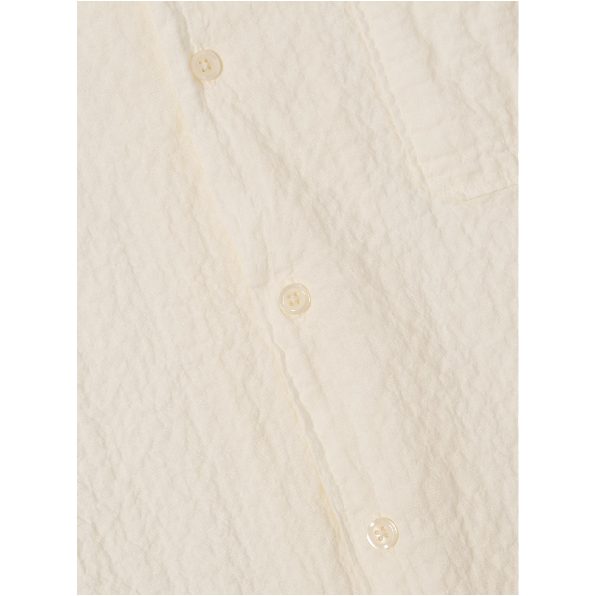 Universal Works Road Shirt Arten Seersucker ecru