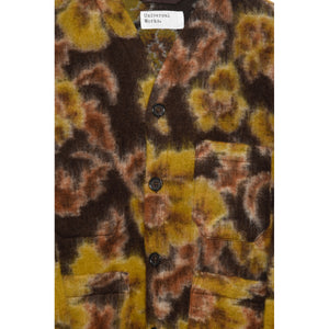 Universal Works Cardigan 29408 Flower Fleece brown