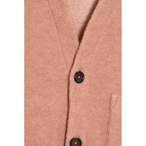 Universal Works Cardigan 29710 Wool Fleece pink