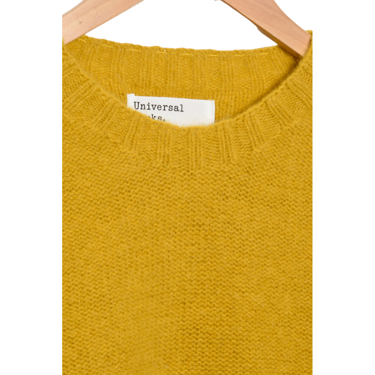 Universal Works Seamless Crew 29951 Supersoft Knit gold