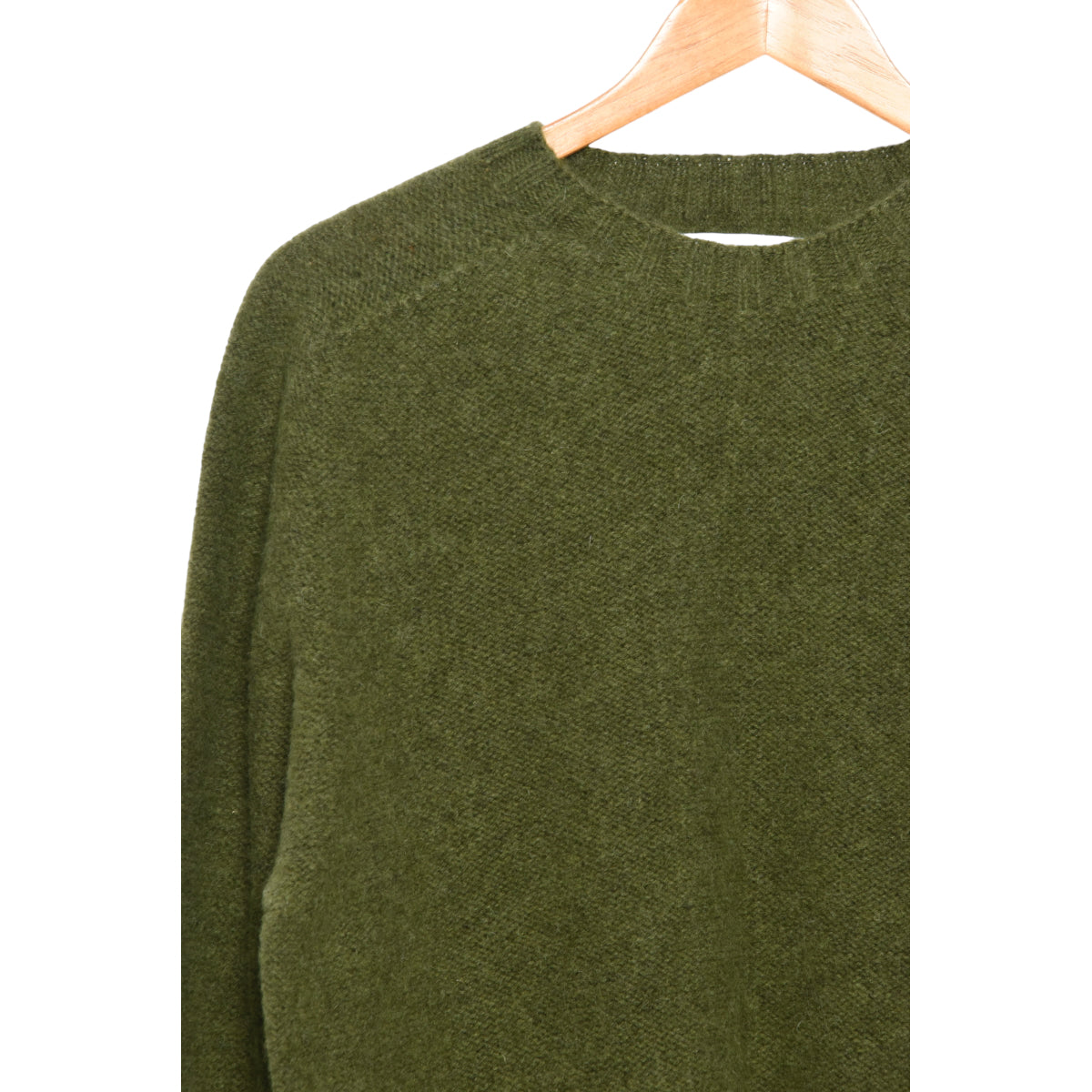 Universal Works Seamless Crew 29951 Supersoft Knit green