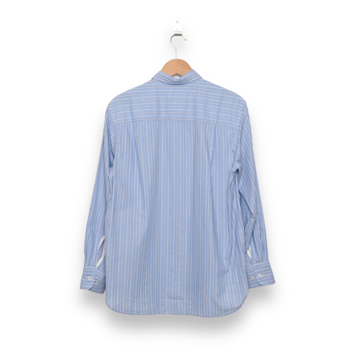 Universal Works Square Pocket Shirt 29251 Posh Stripe Cotton blue