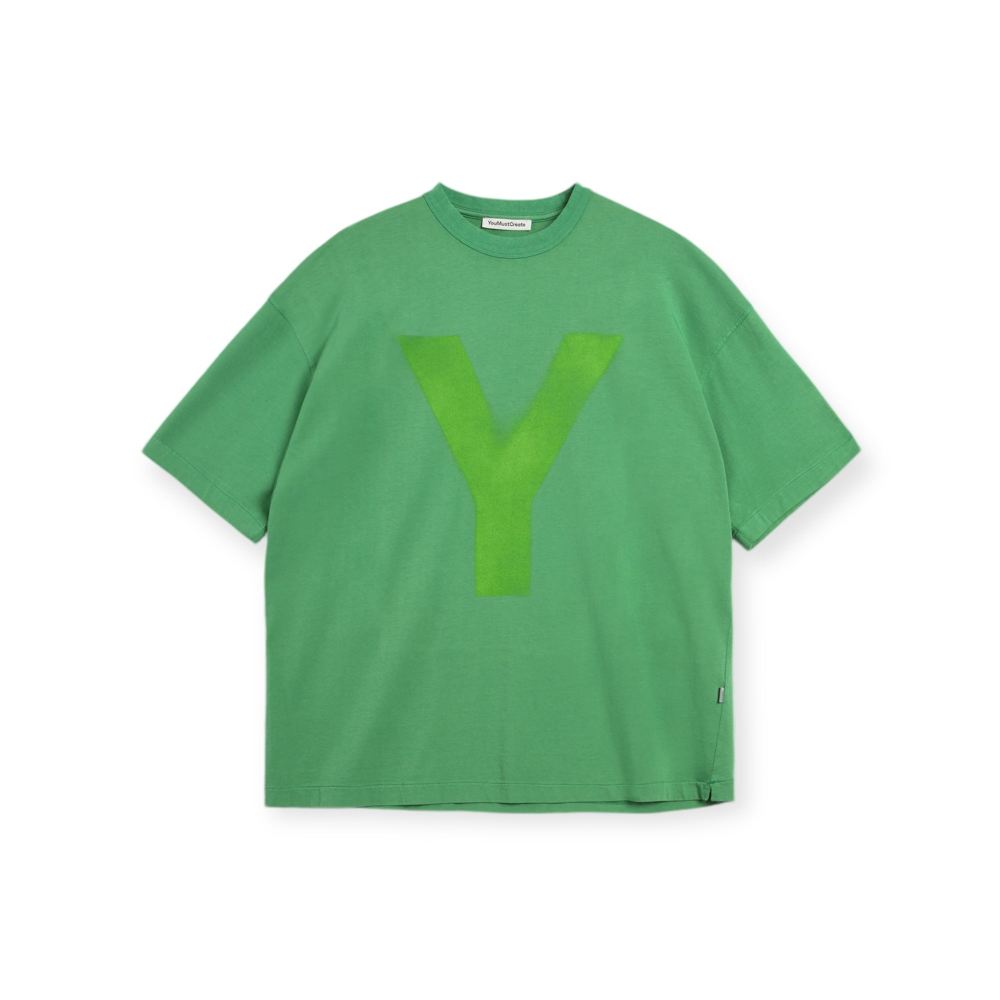 YMC Triple Y Print T-Shirt green