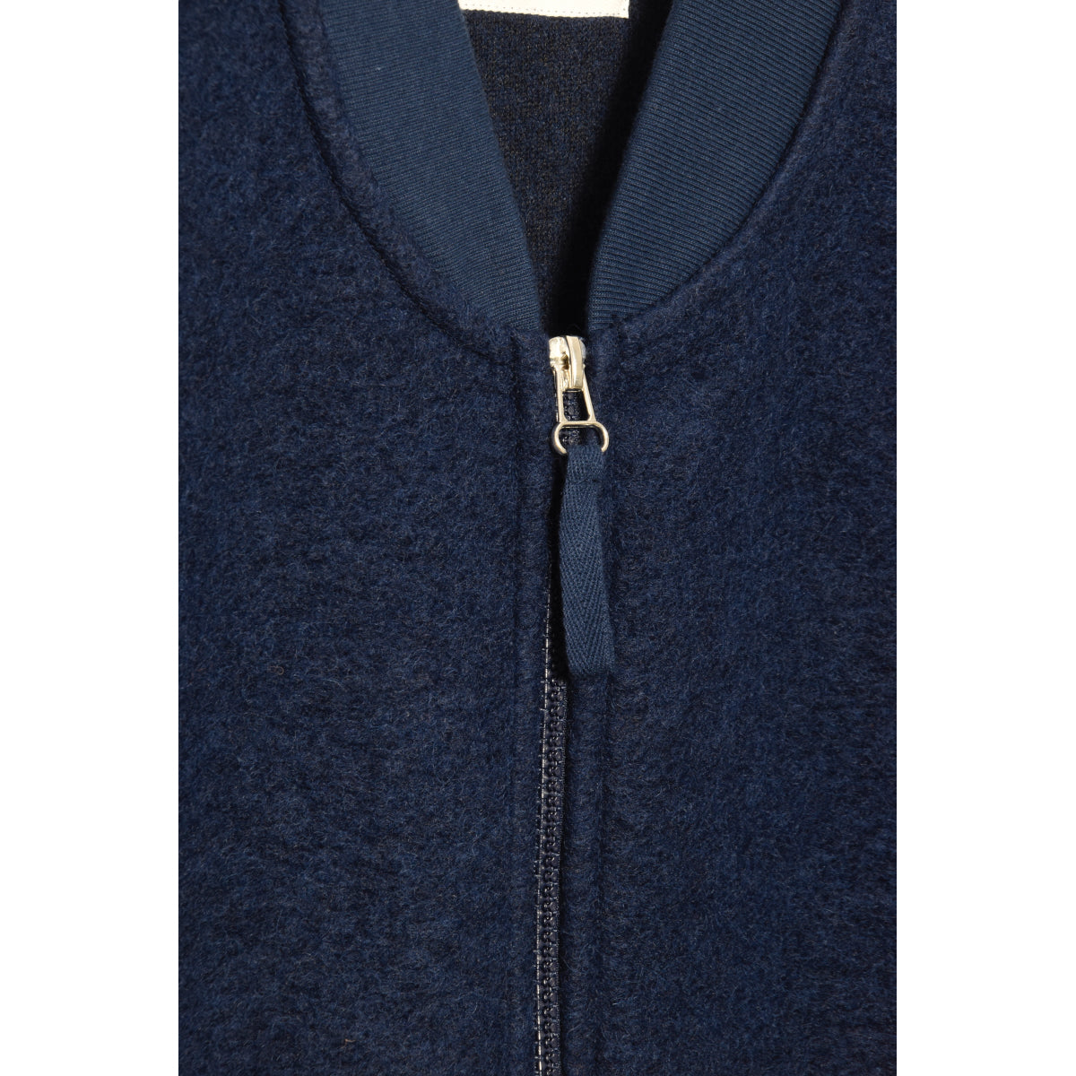Universal Works Zip Waistcoat 29711 Wool Fleece indigo
