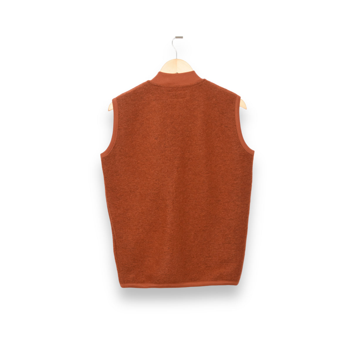 Universal Works Zip Waistcoat 29711 Wool Fleece orange