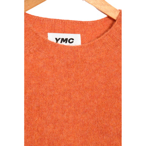 YMC Suedehead Crew Neck Knit orange