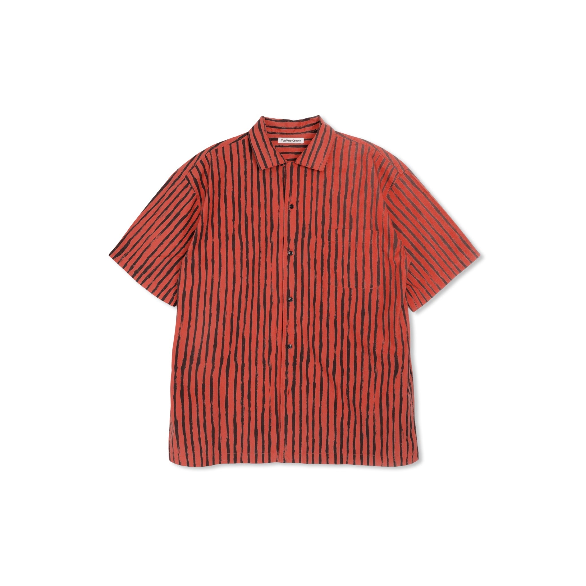 YMC Sidri Shirt stripe red