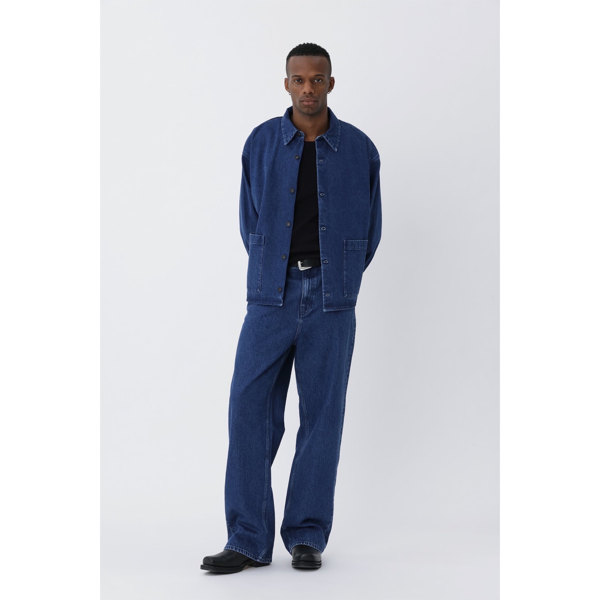 Won Hundred Dustin.01 Shirt Jacket yal medium dark blue