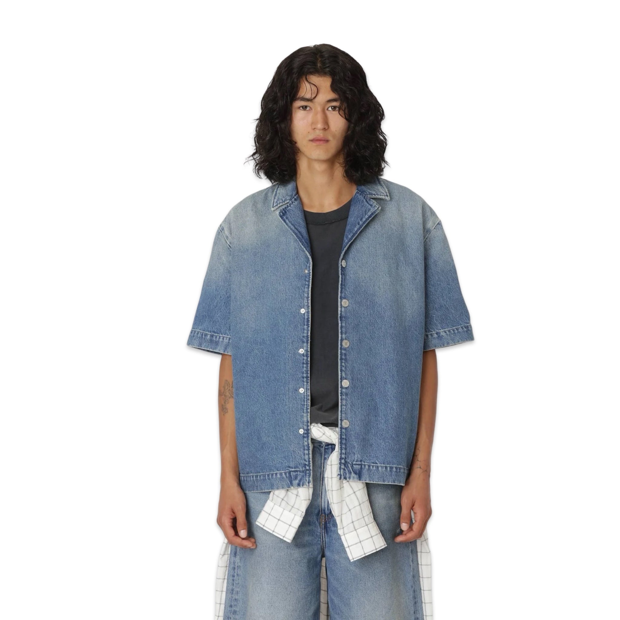 Won Hundred Desmond Denim Shirt  light blue