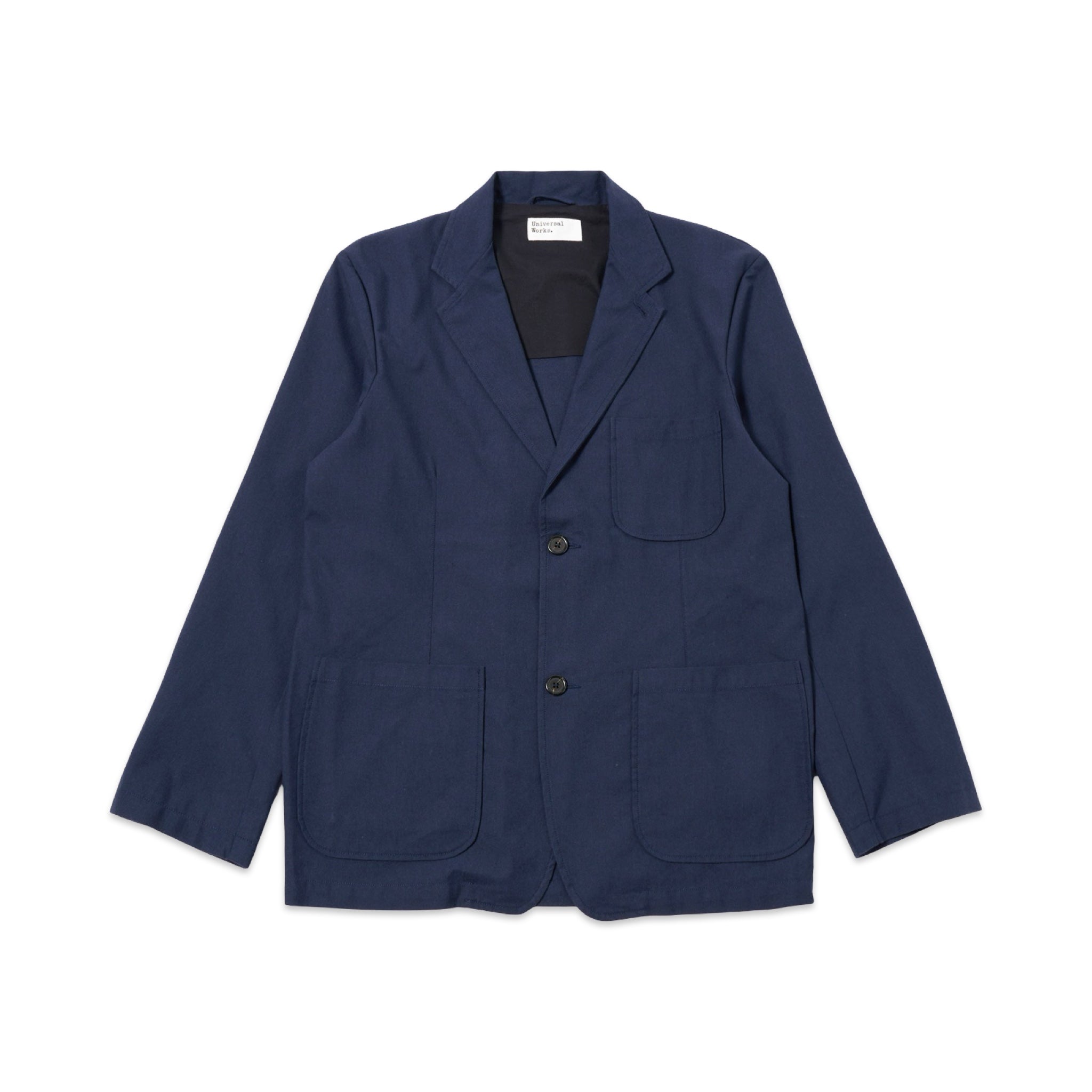 Universal Works Two Button Jacket Valencia Cotton navy