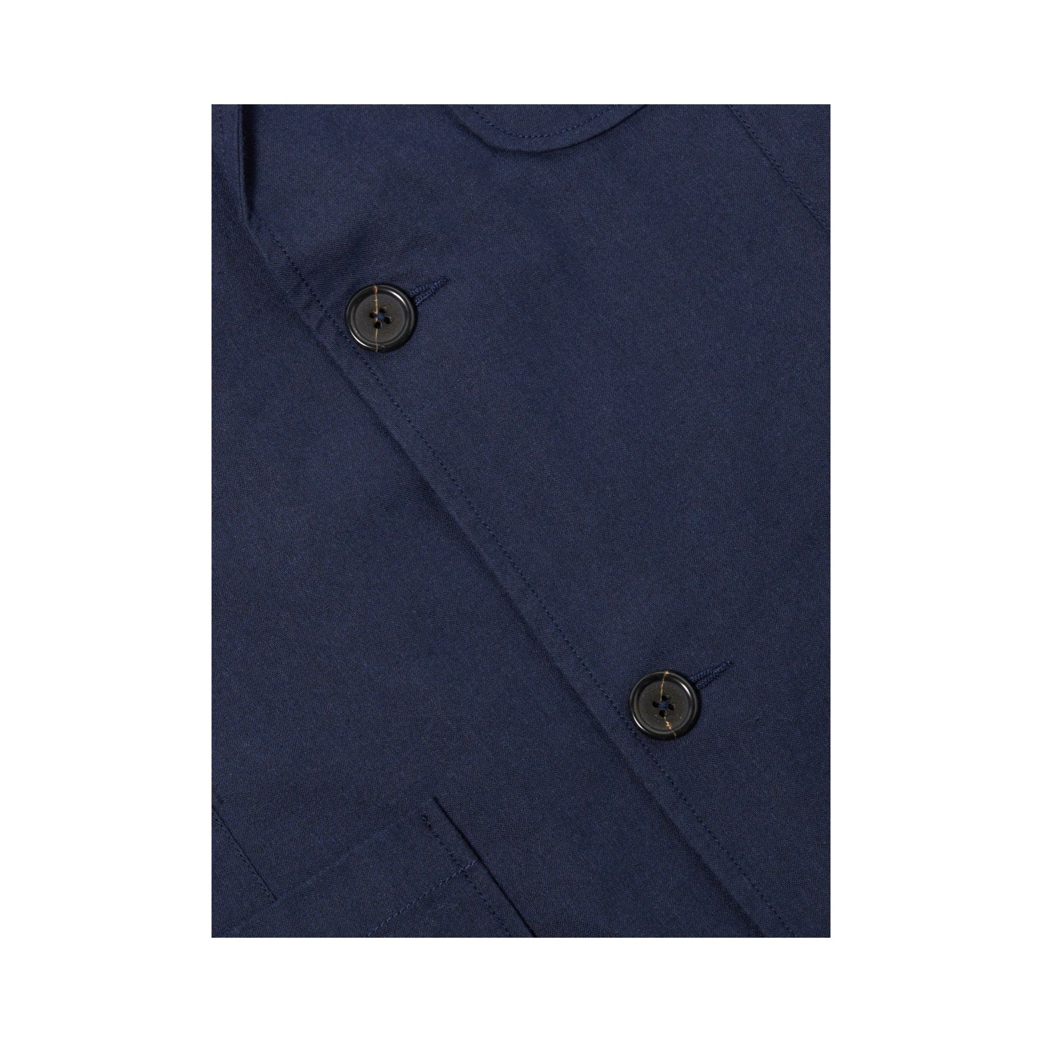 Universal Works Two Button Jacket Valencia Cotton navy