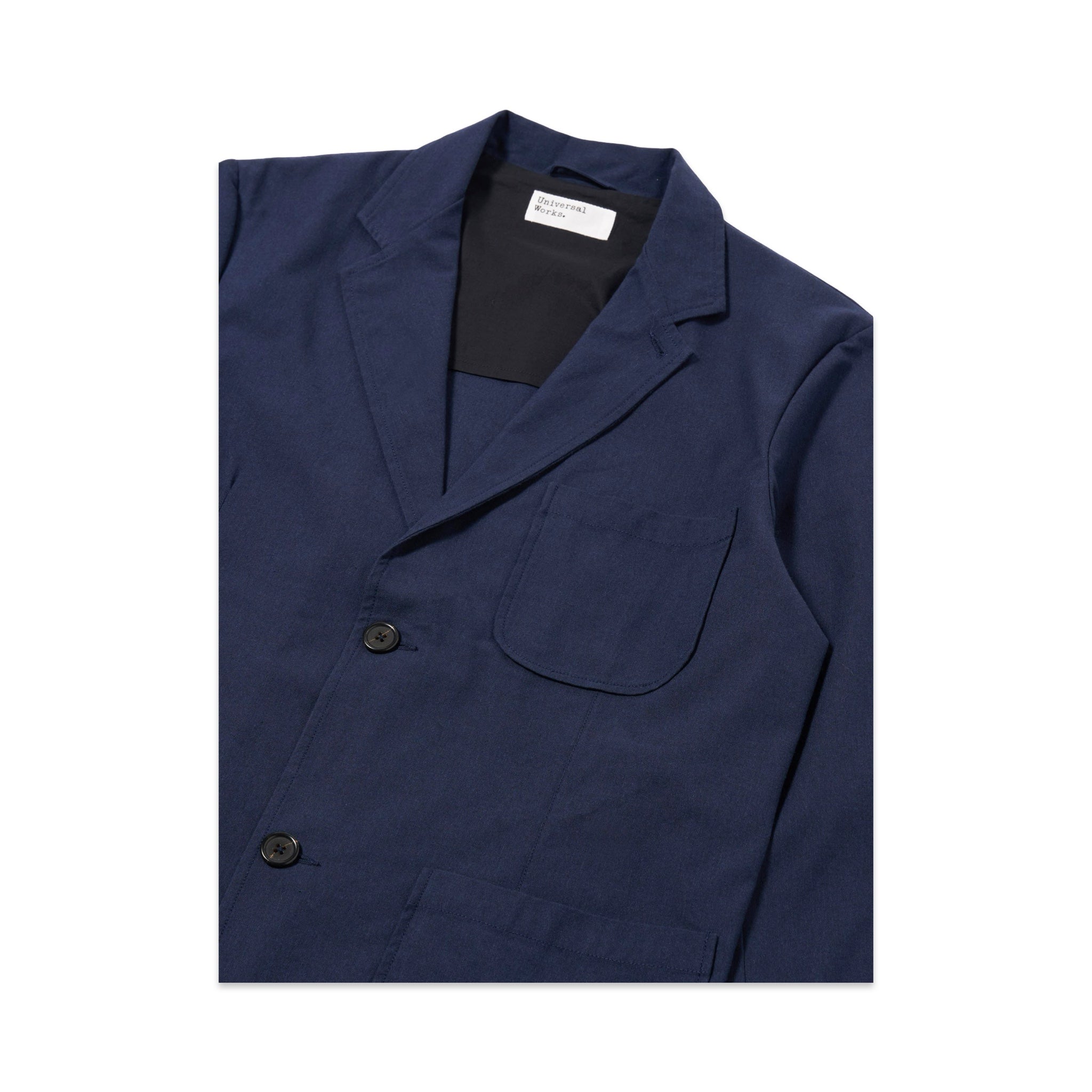 Universal Works Two Button Jacket Valencia Cotton navy