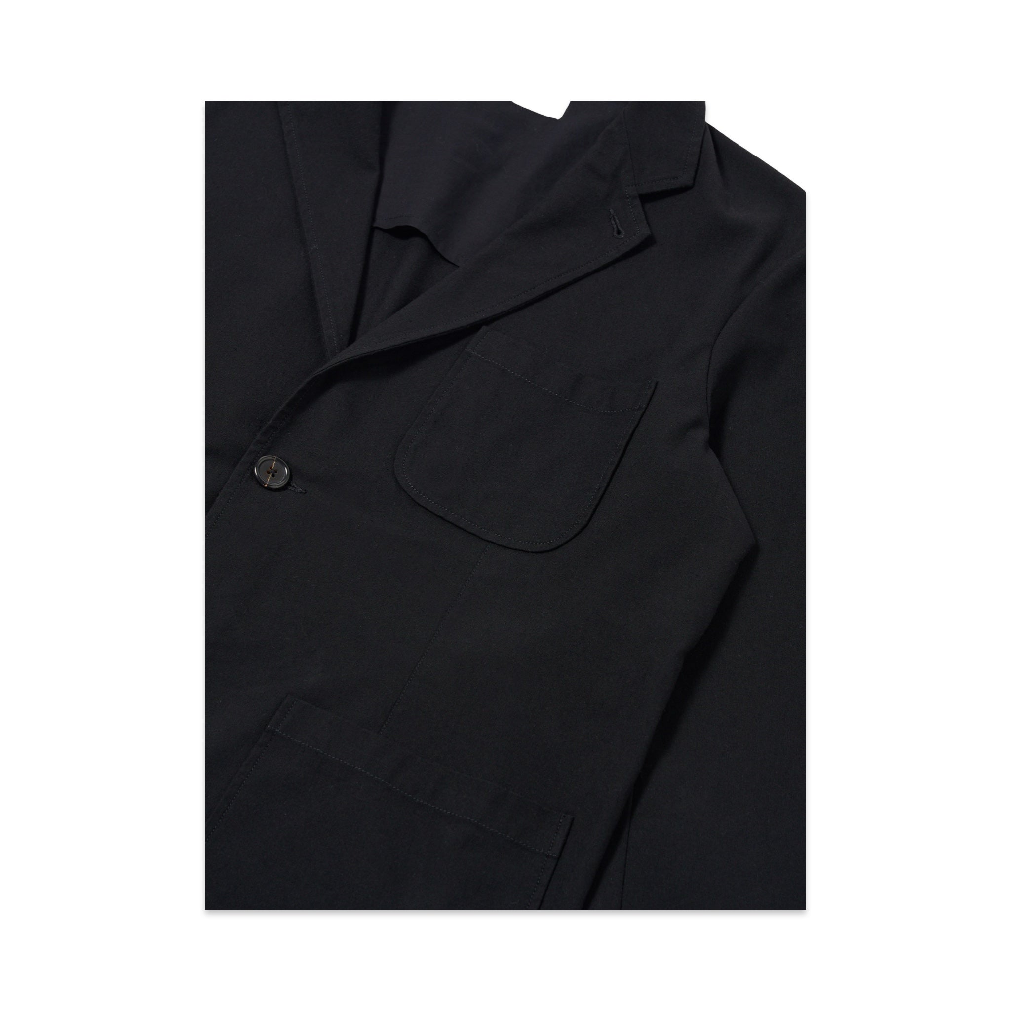 Universal Works Two Button Jacket Valencia Cotton black