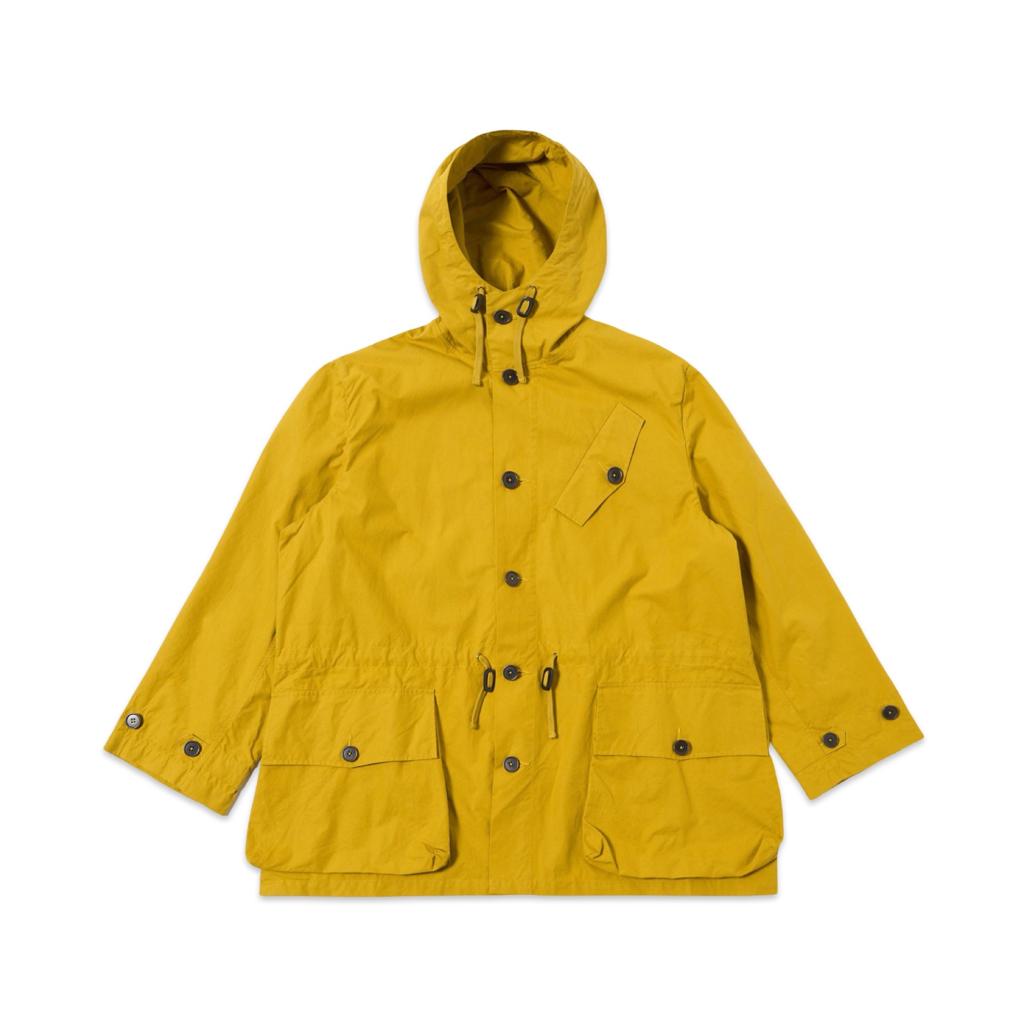 Universal Works Boston Parka British Wax Cotton yellow