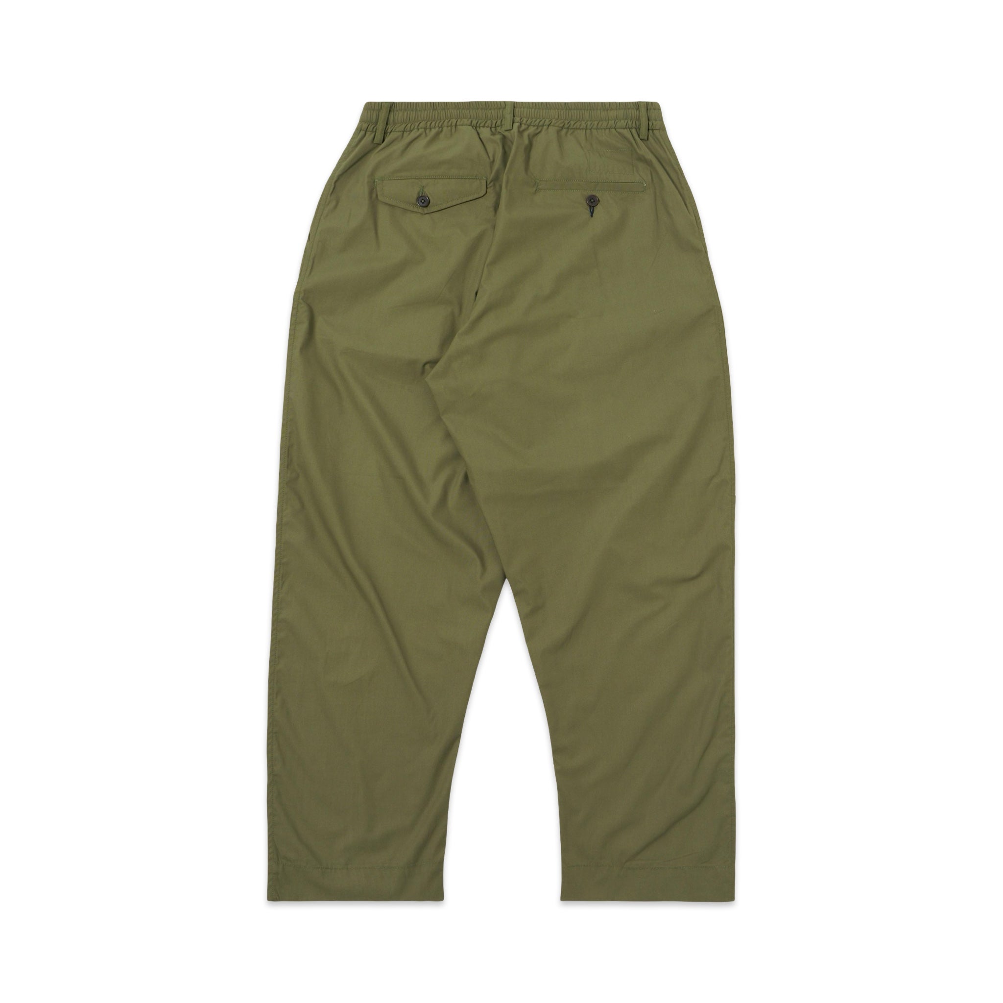 Universal Works Pleated Track Pant Recycled Poly Tech olive