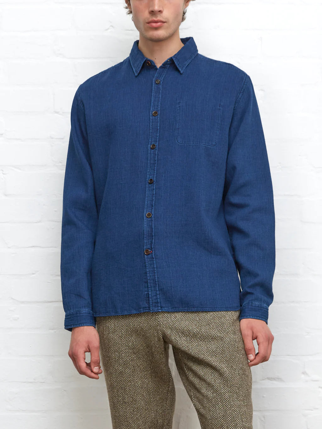 Oliver Spencer New York Special Shirt Levens indigo blue