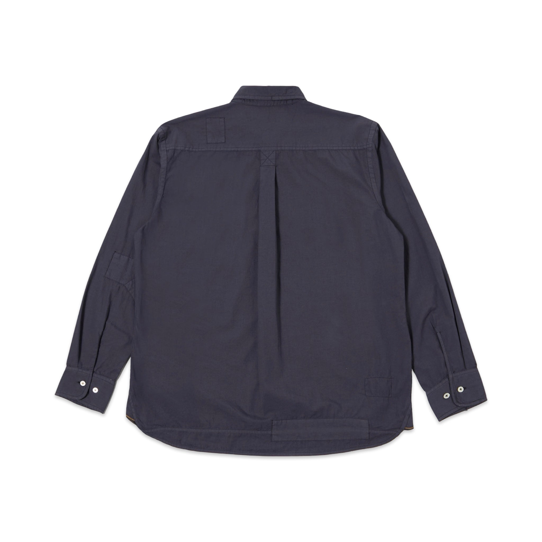 Universal Works Patched Lazy Day Shirt Poplin navy