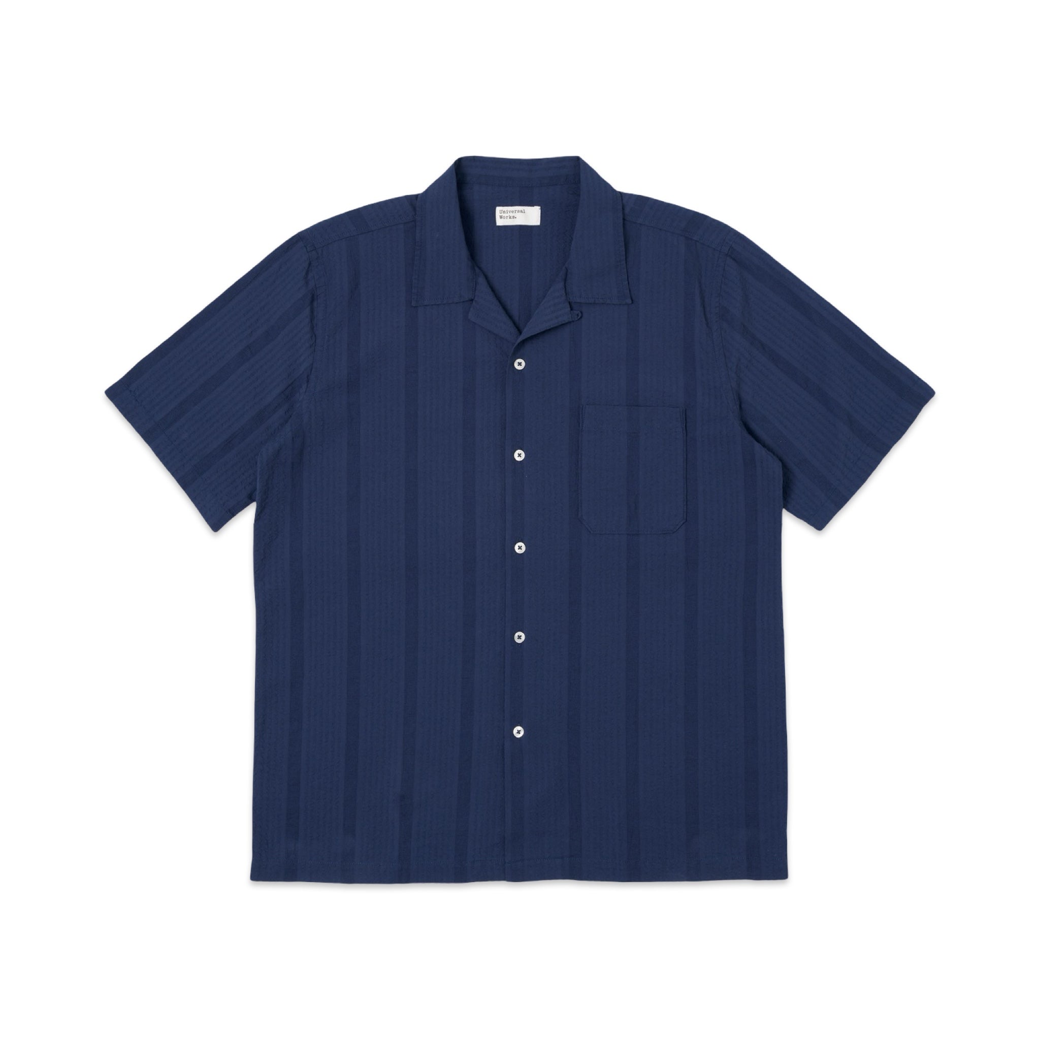 Universal Works Road Shirt Maui Cotton blue
