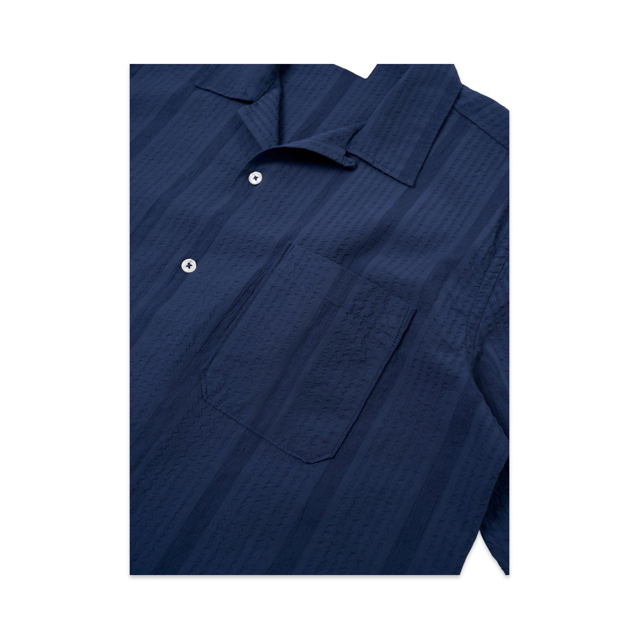 Universal Works Road Shirt Maui Cotton blue