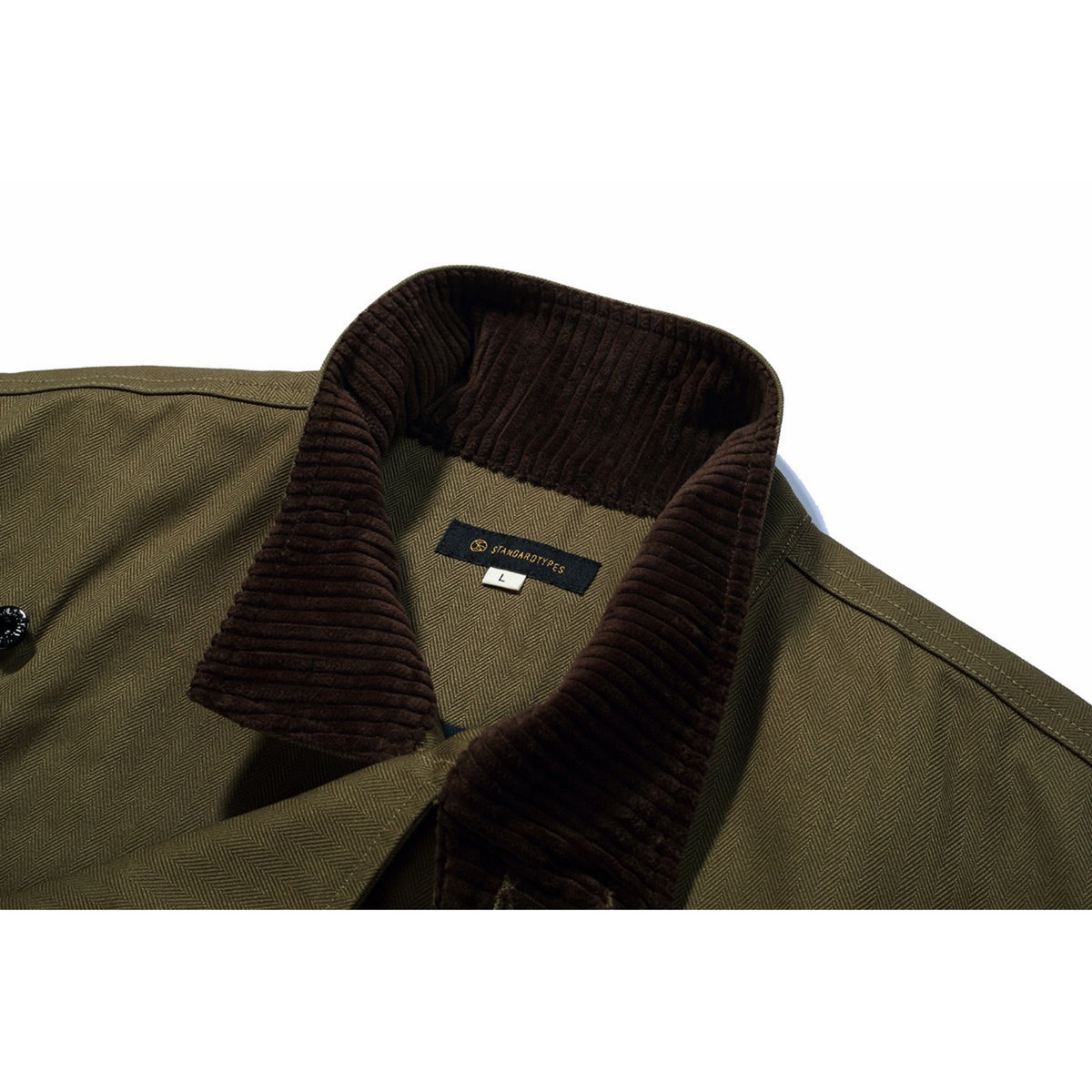 Standardtypes Swedish Jacket Herringbone Twill olive