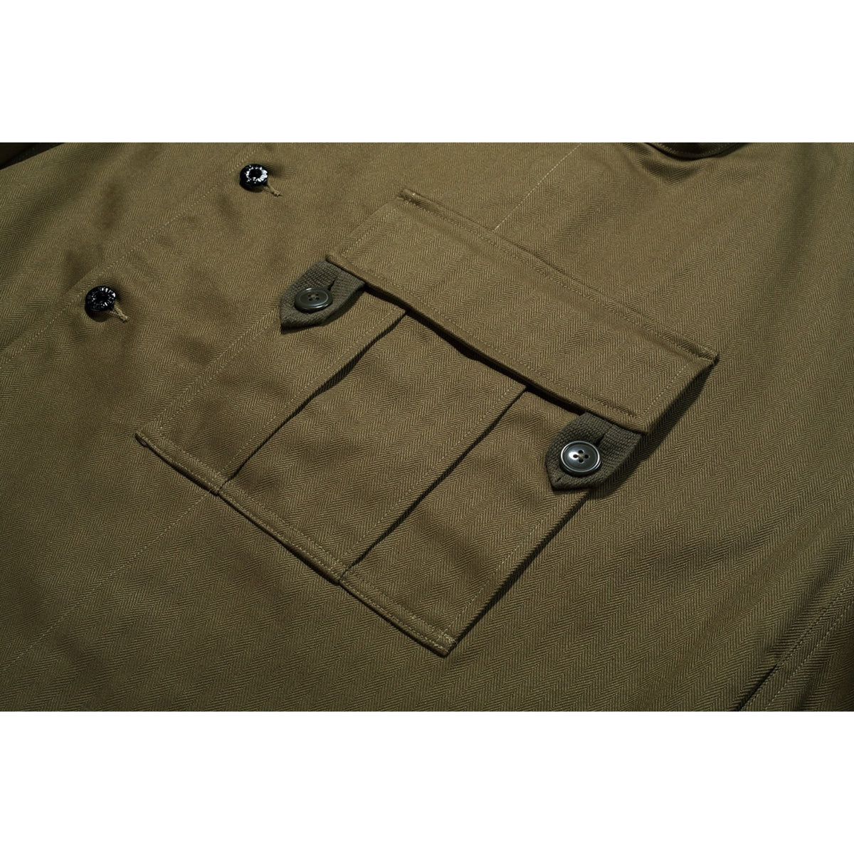 Standardtypes Swedish Jacket Herringbone Twill olive