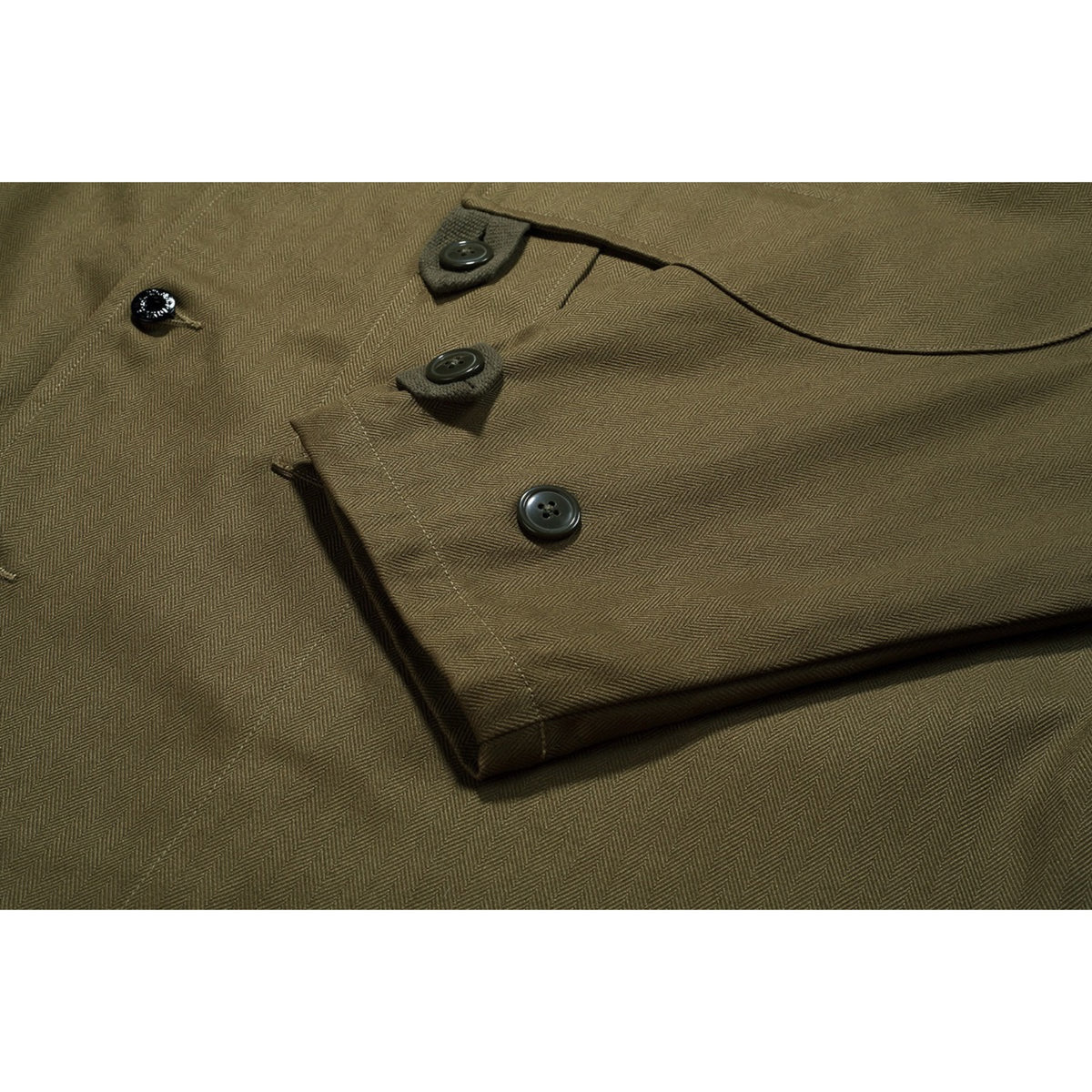 Standardtypes Swedish Jacket Herringbone Twill olive