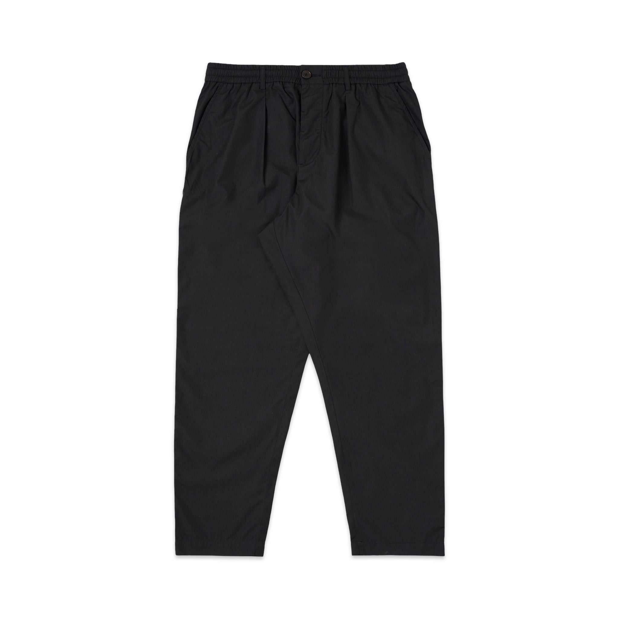 Universal Works Pleated Track Pant Recycled Polytech black