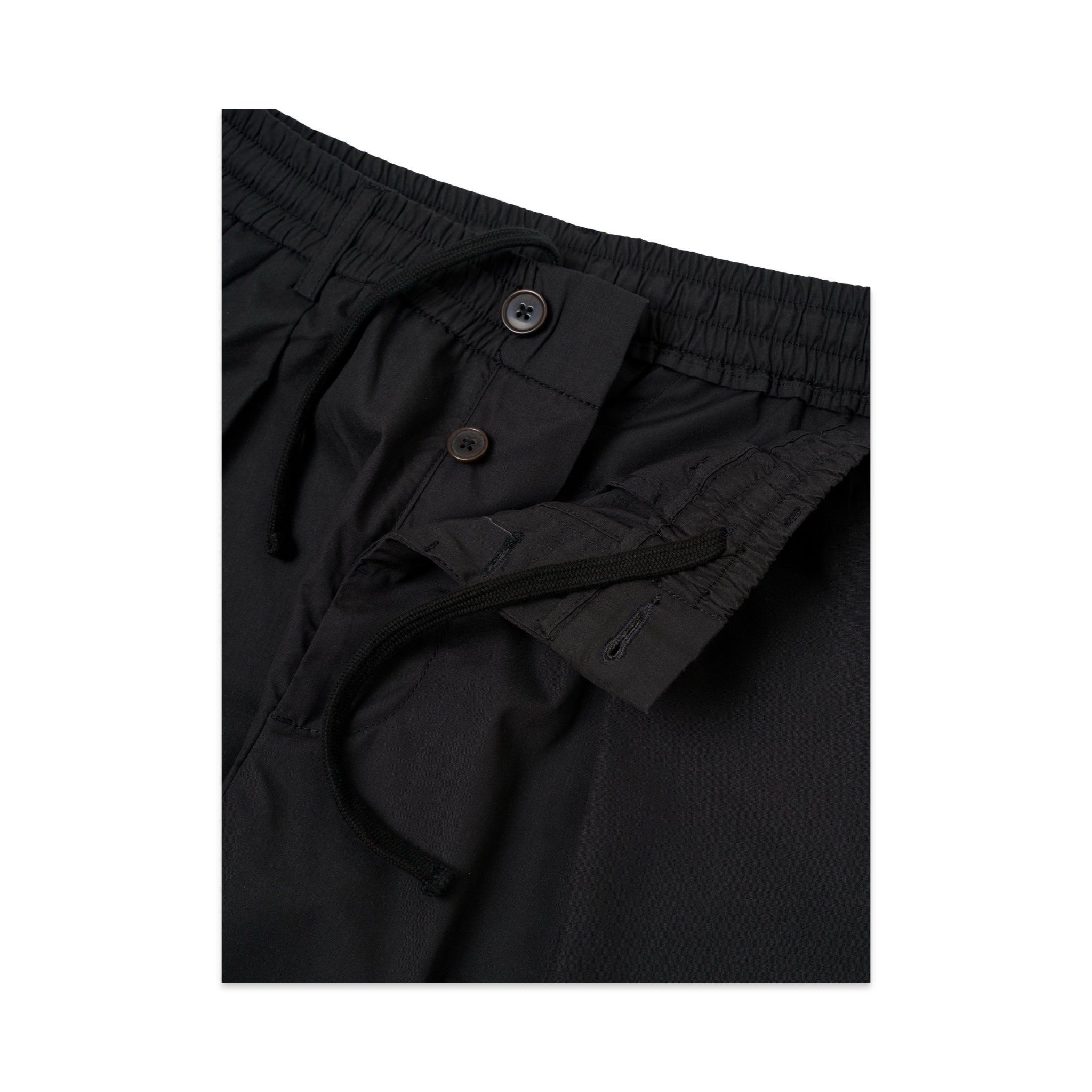 Universal Works Pleated Track Pant Recycled Polytech black