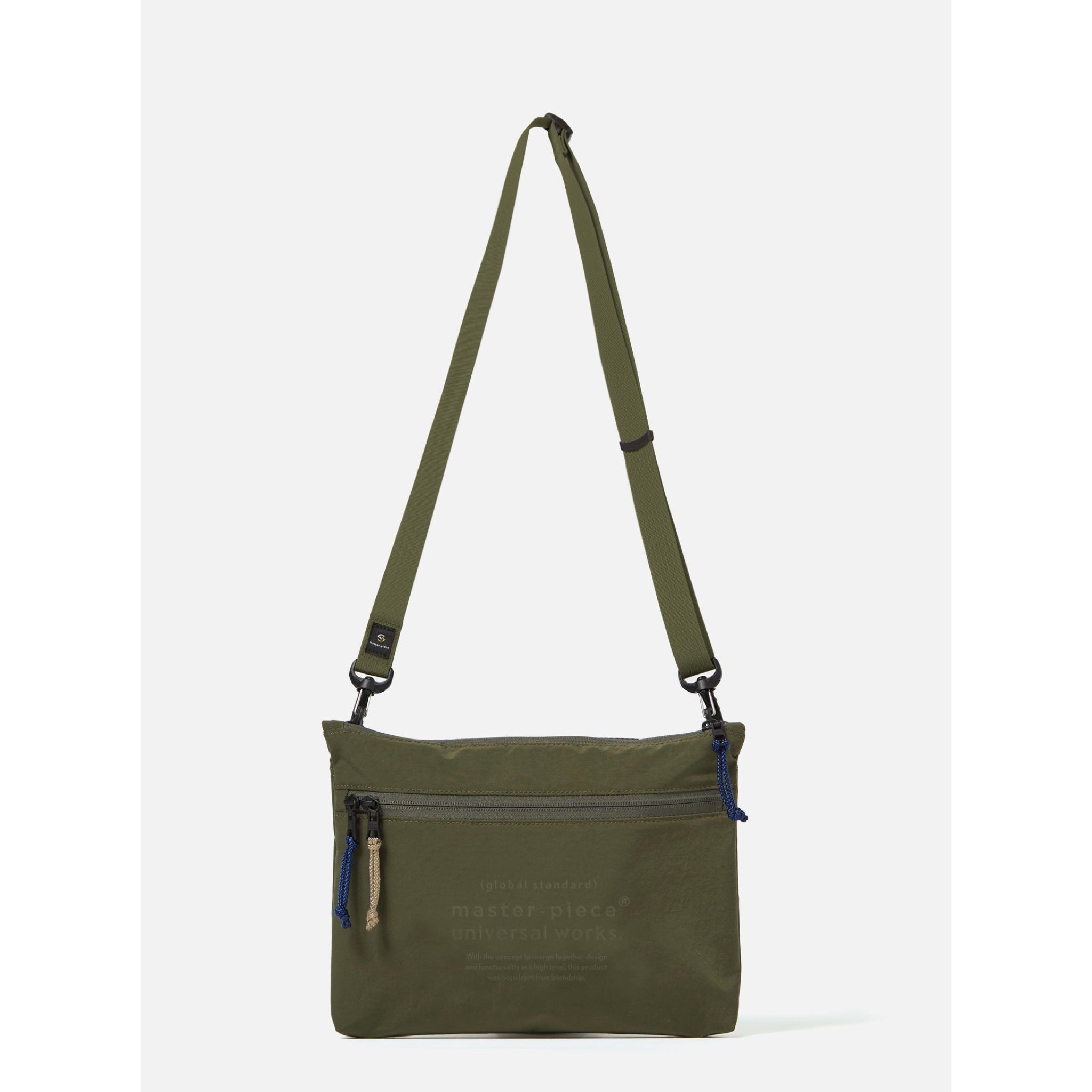 master-piece x Universal Works Canvas Sacoche olive