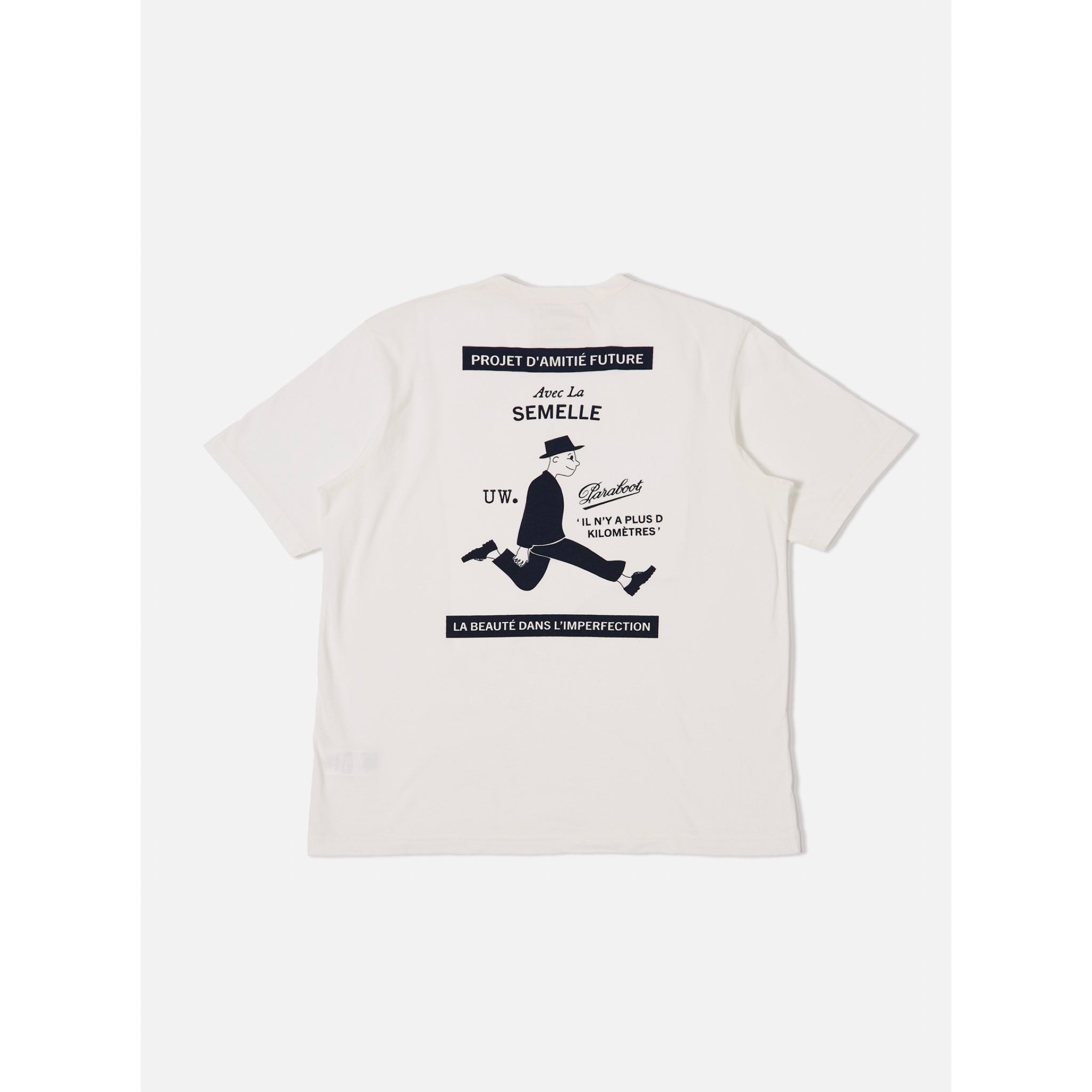 Paraboot x Universal Works Single Jersey Print Tee ecru