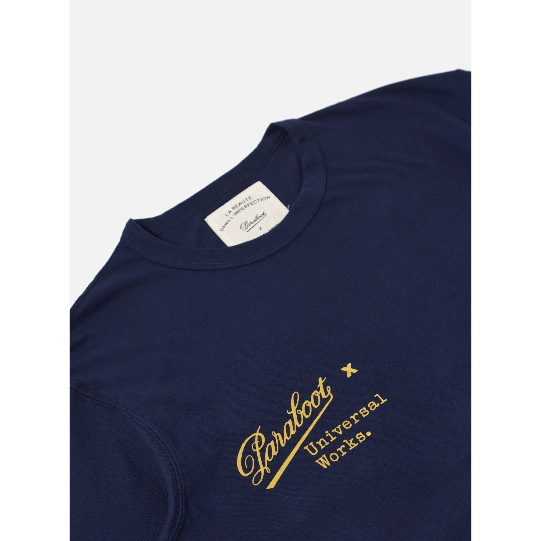 Paraboot x Universal Works Single Jersey Print Tee navy