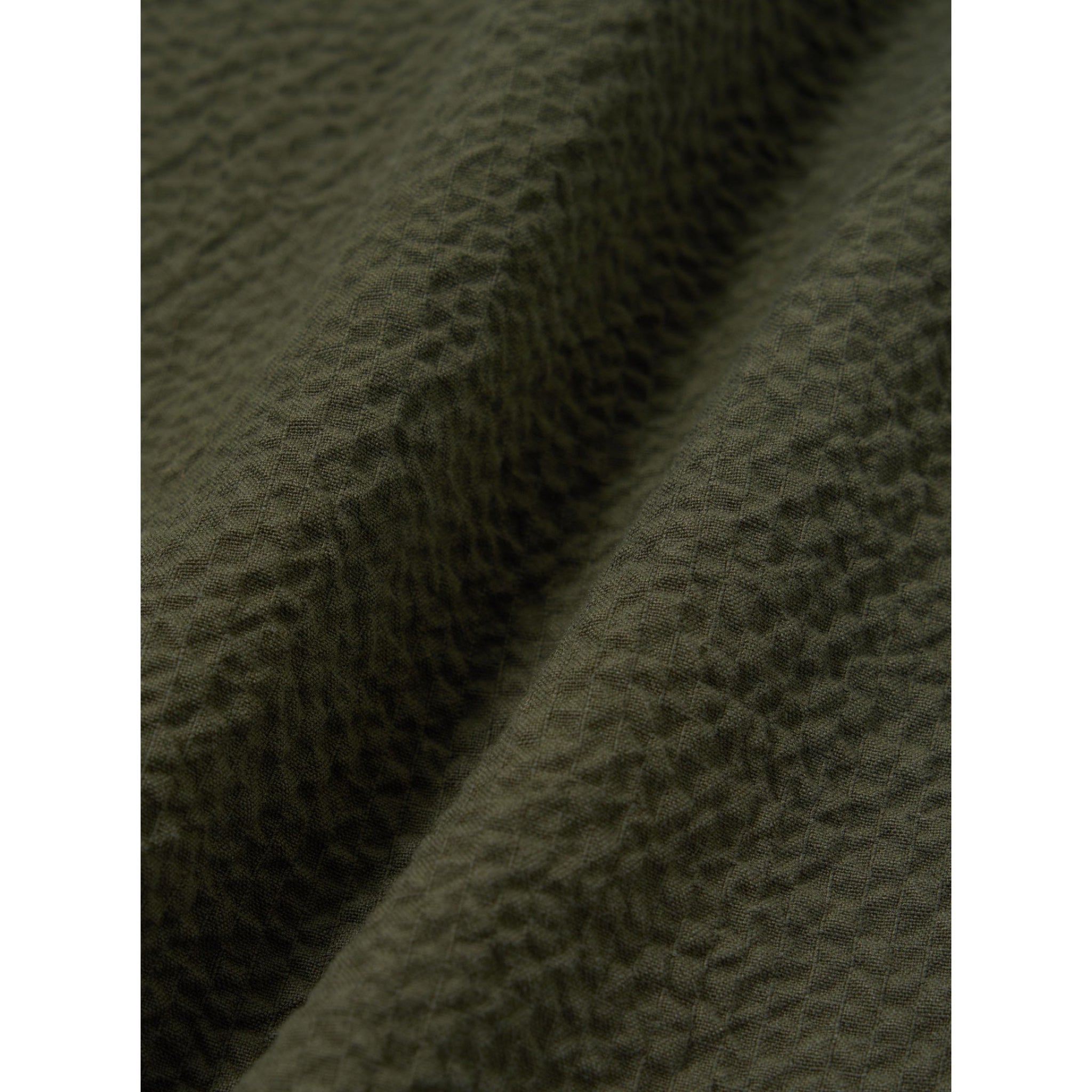 Universal Works Three Button Jacket Merida Seersucker olive