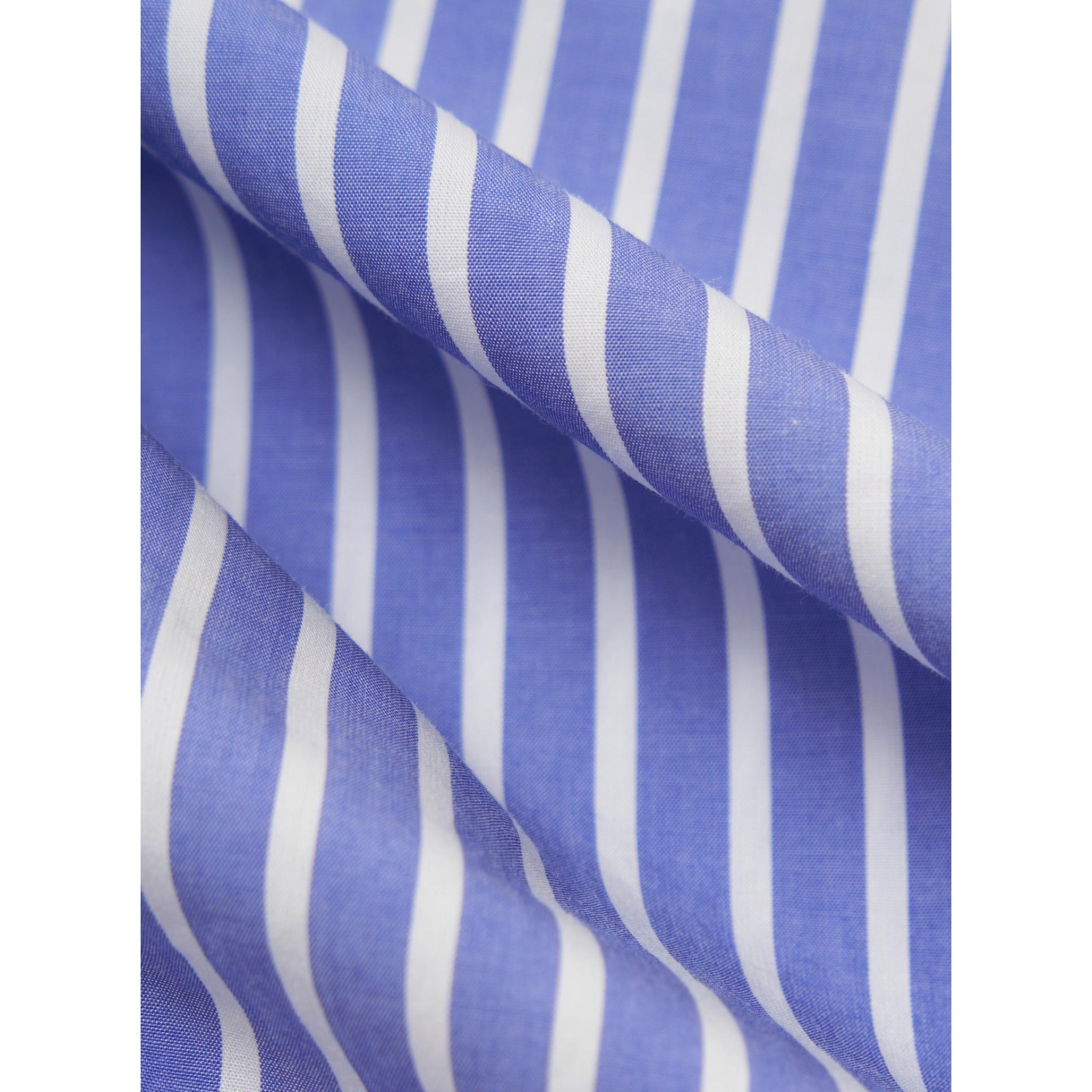 Universal Works Square Pocket Shirt Cotton Stripe blue/white