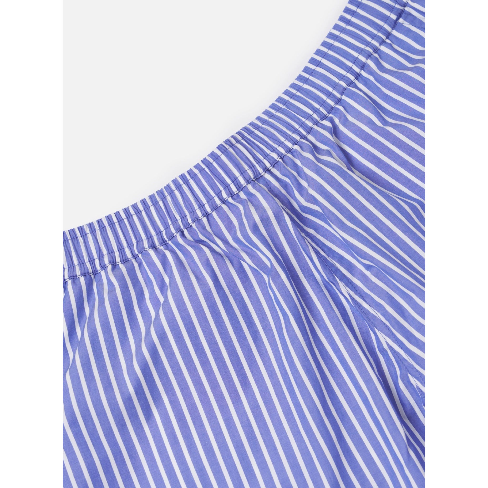 Universal Works Vacation Short Cotton Stripe blue/white