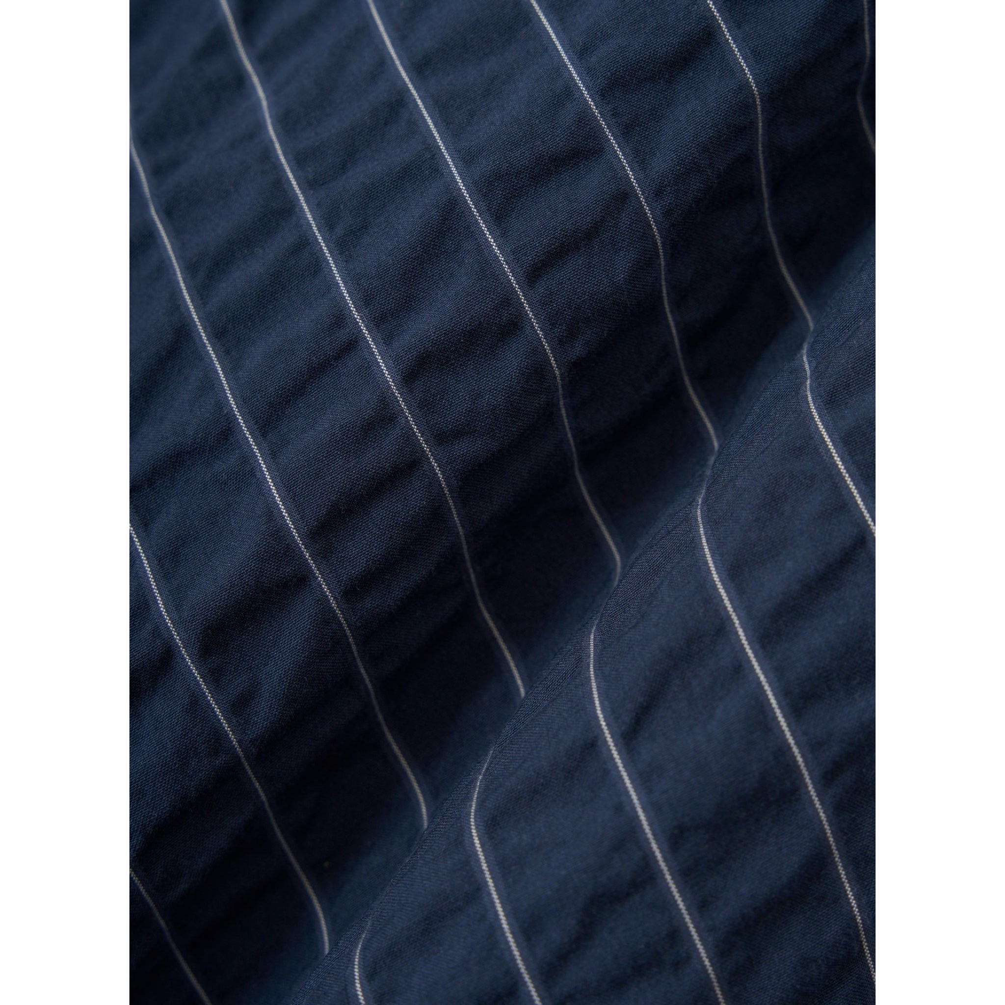 Universal Works Two Button Jacket Chester Stripe navy
