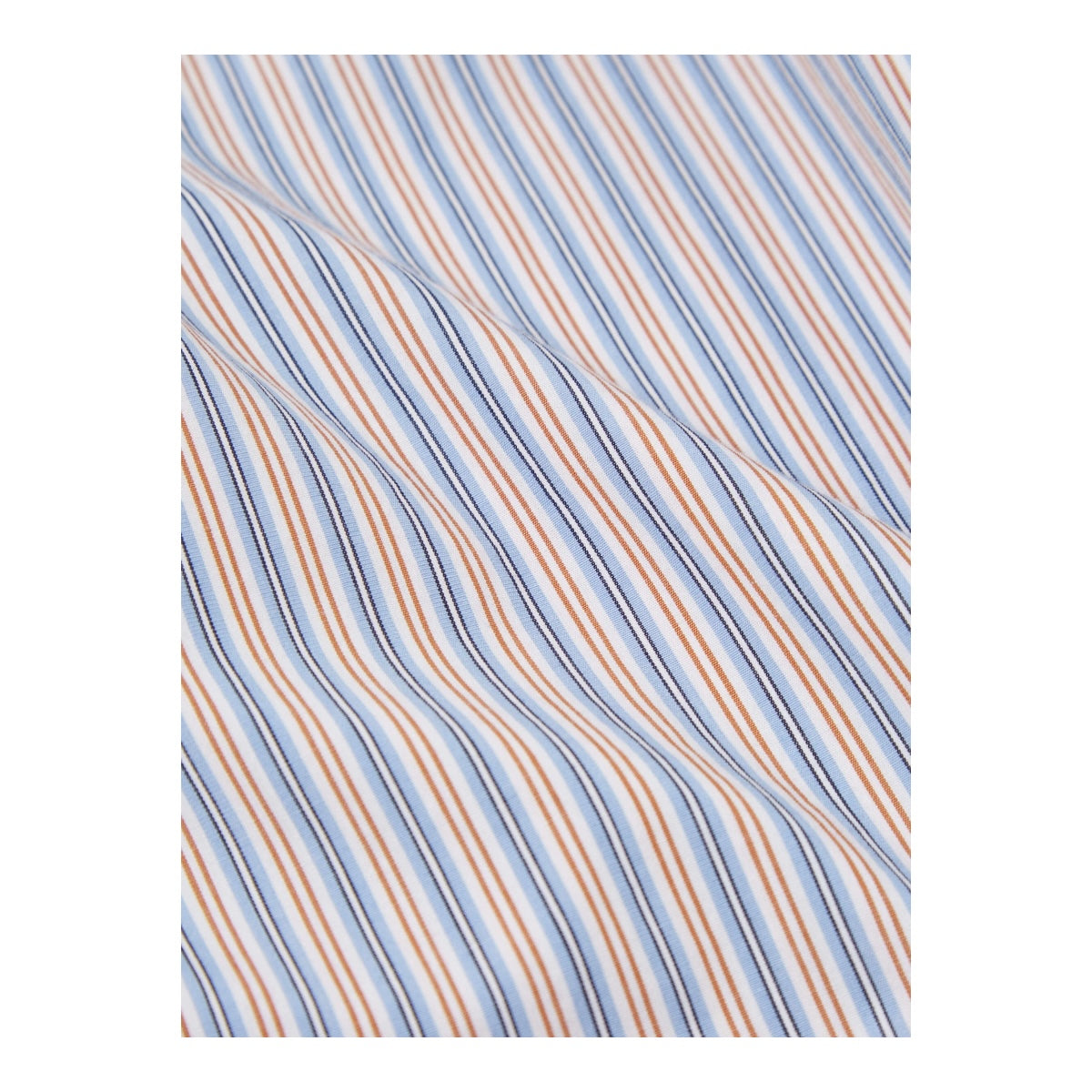 Universal Works Square Pocket Shirt 30677 busy stripe cotton blue/orange stripe