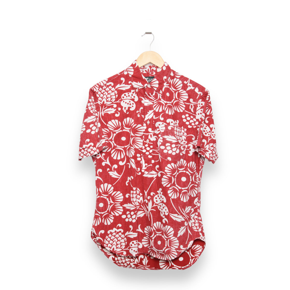Gitman Brothers Vintage button down shortsleeve red duke's pareo popover