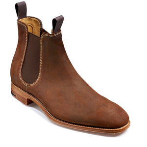 Barker Mansfield mid brown waxy suede