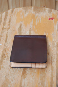 Il Bussetto Bi-fold Wallet with Money Clip dark brown